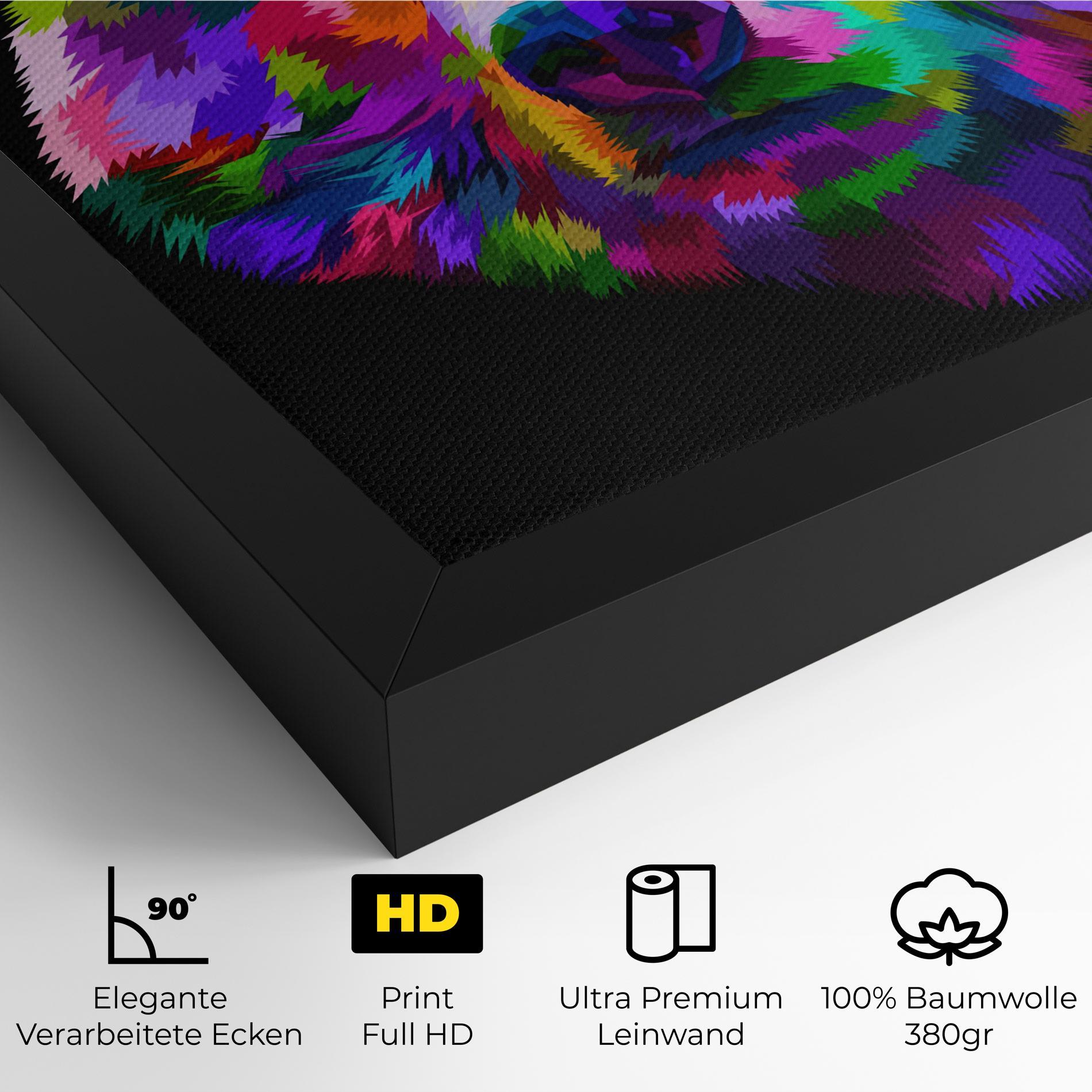 Leinwandbild Bear Head Art mockup 4