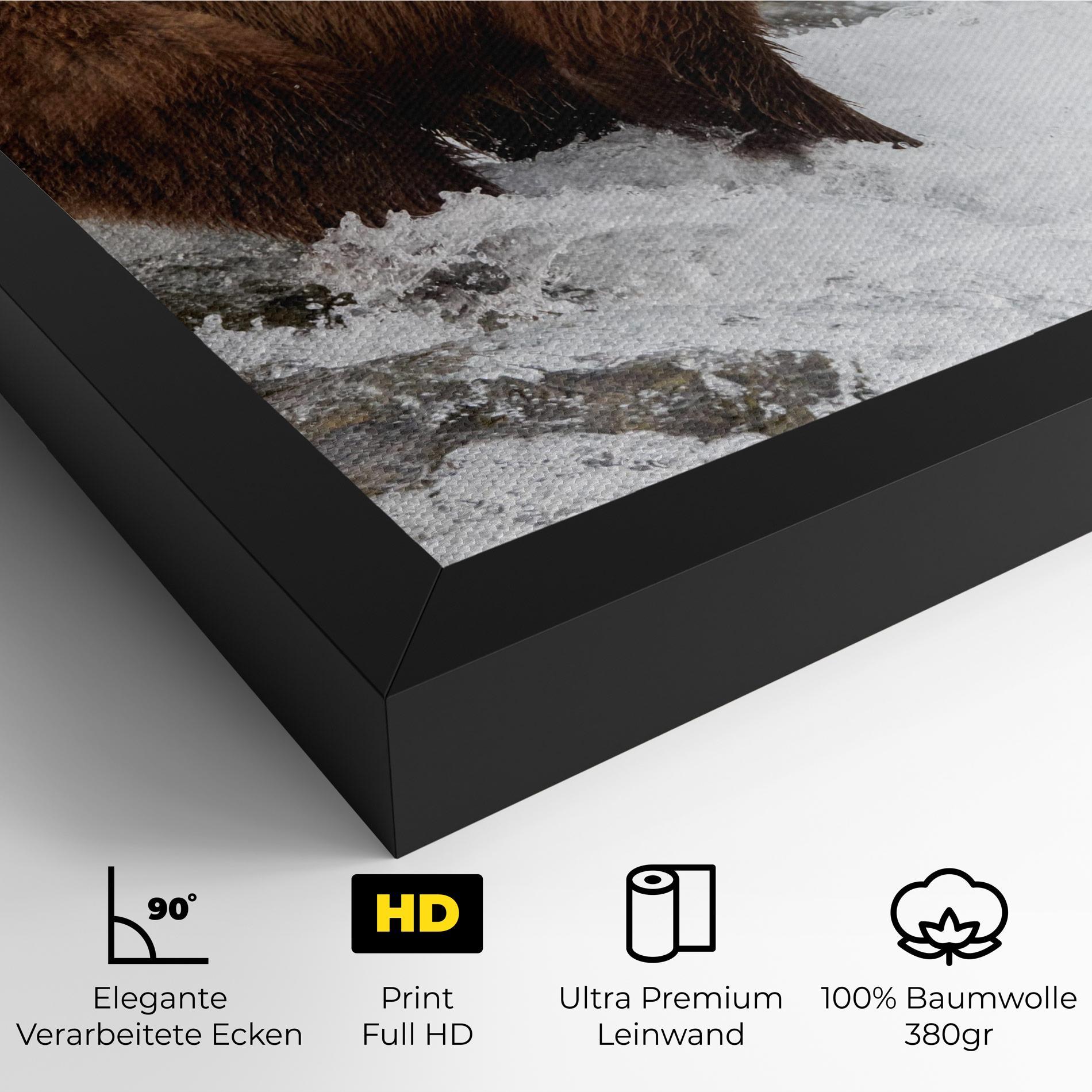Leinwandbild Bear Hunting mockup 4