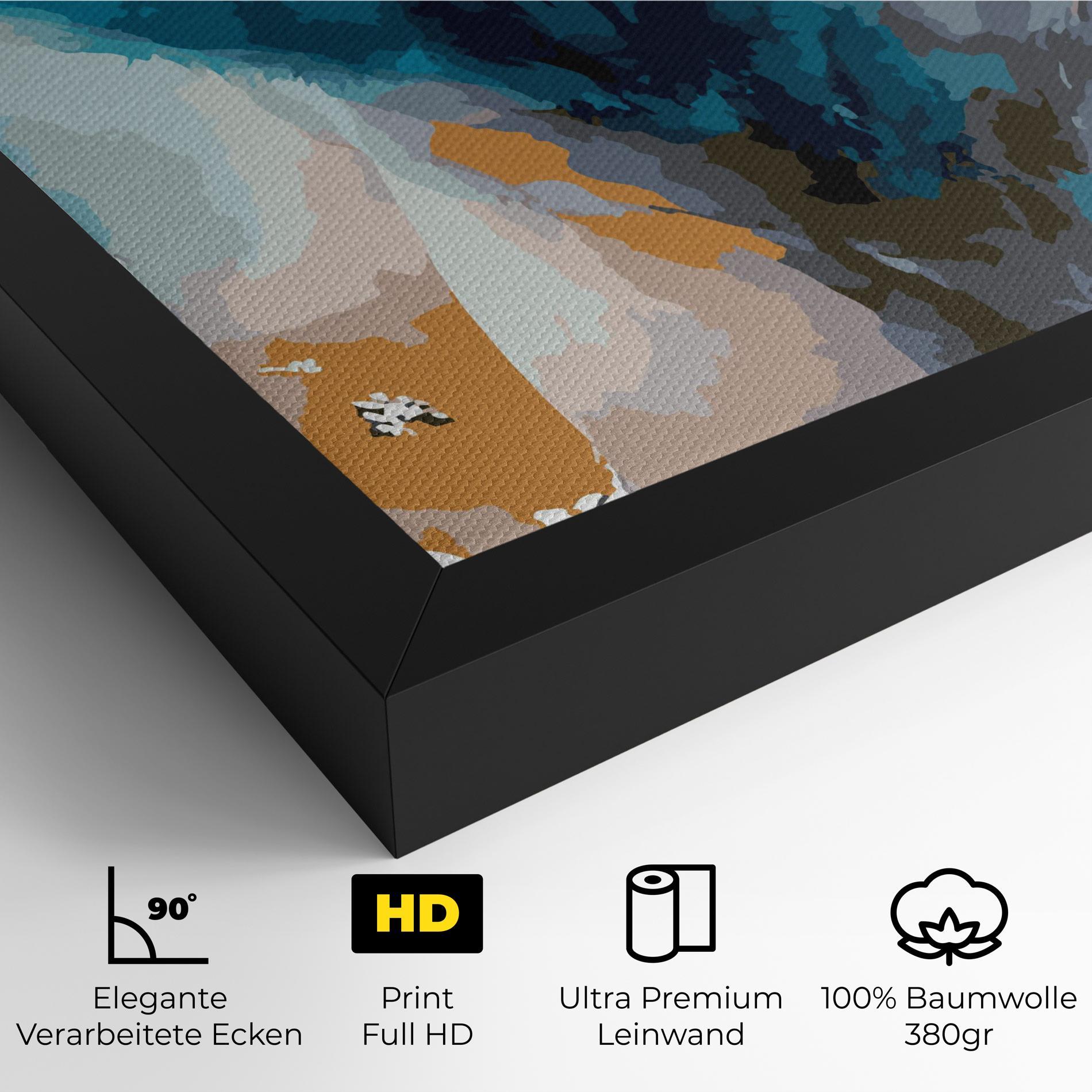 Leinwandbild Beautiful Icebear mockup 4