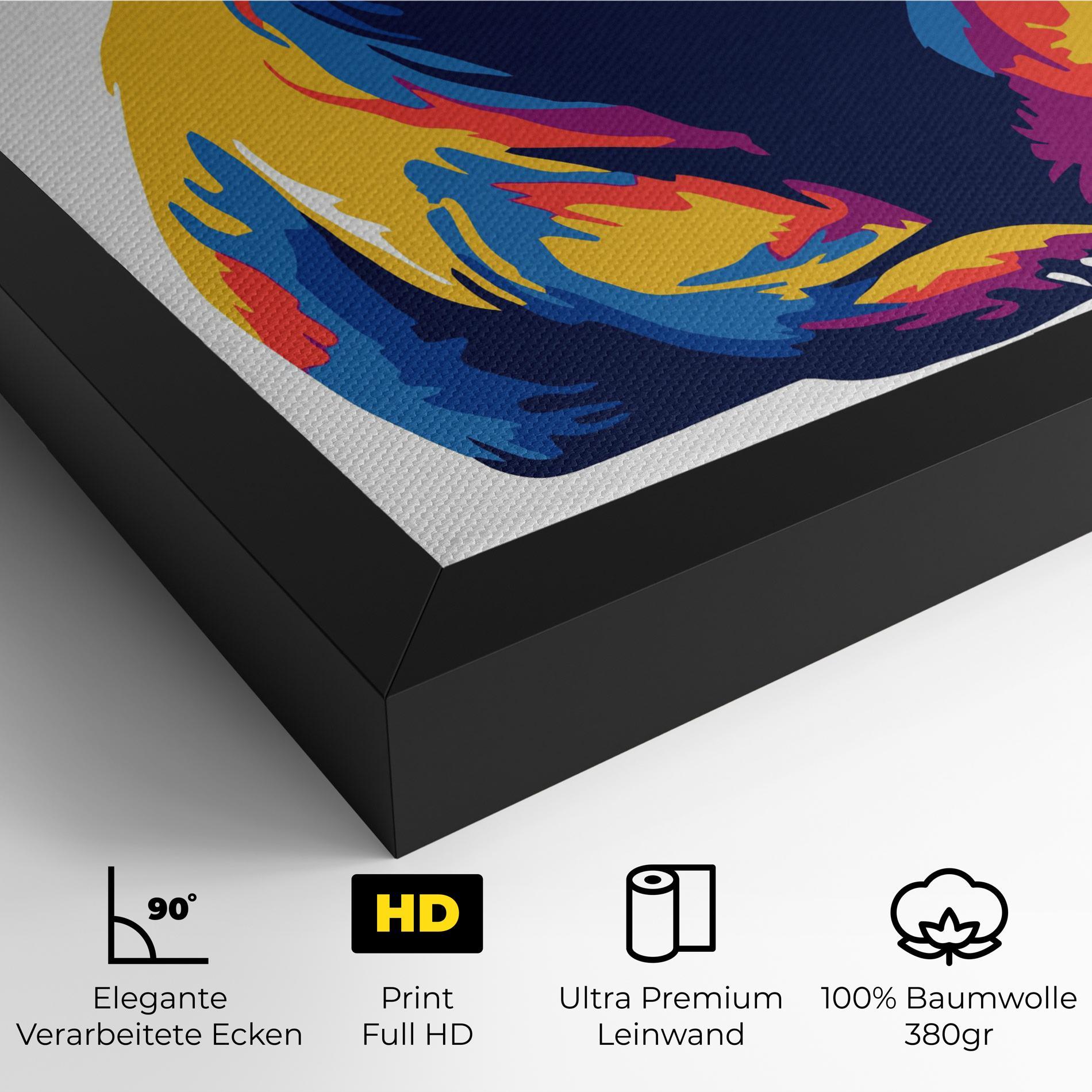 Leinwandbild Cute Panda mockup 4