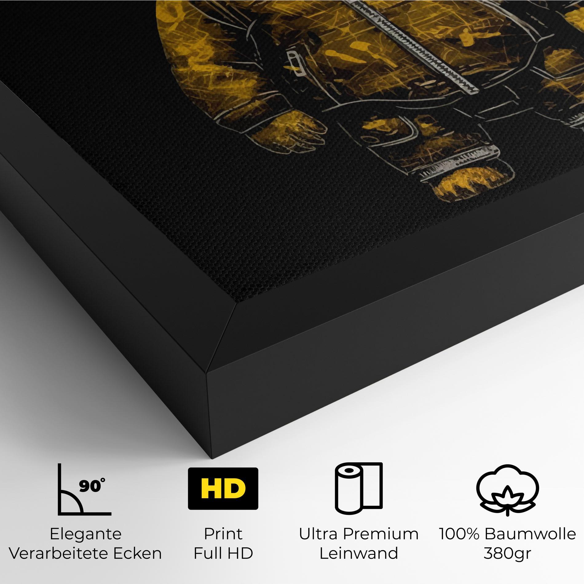 Leinwandbild Yellow Bear mockup 4