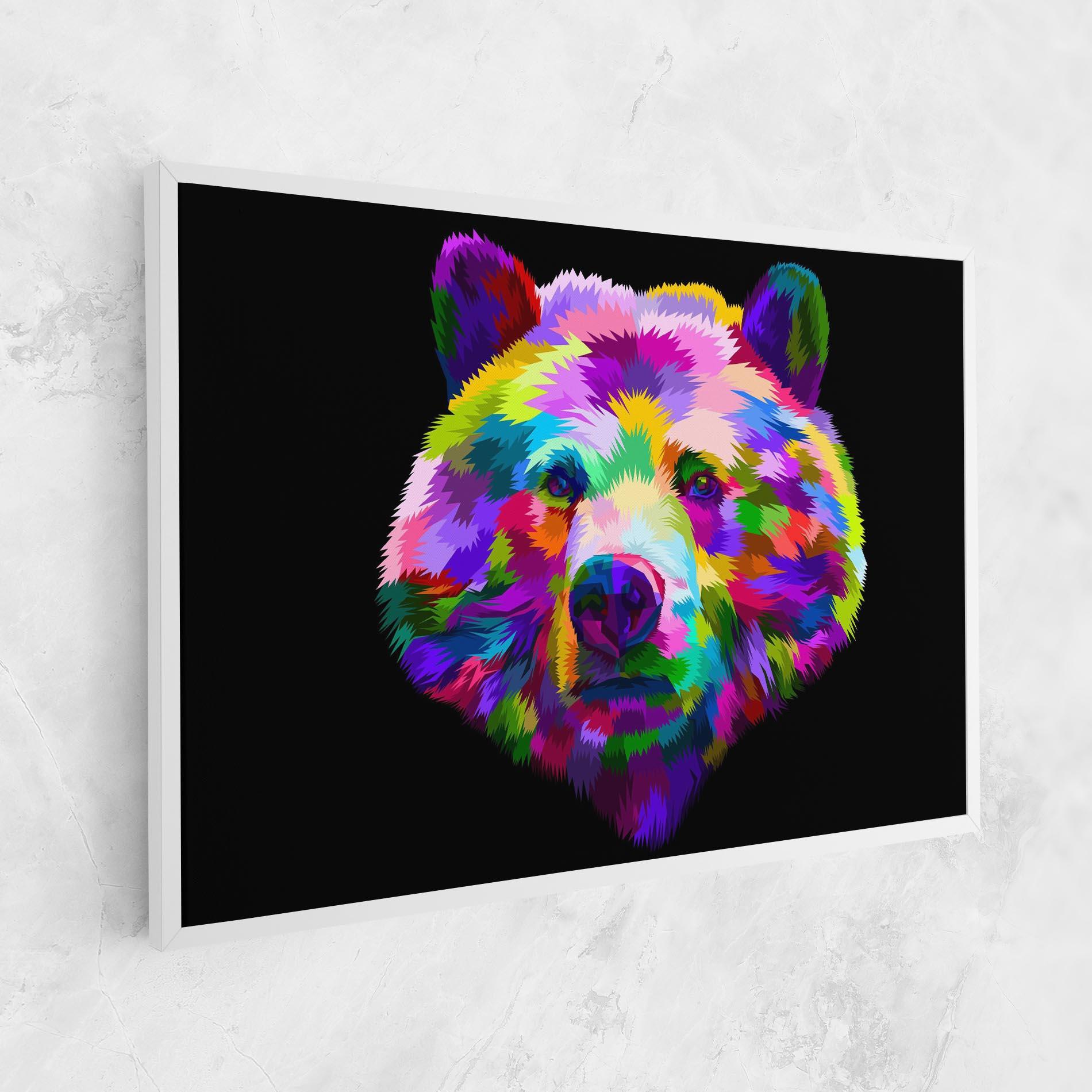 Leinwandbild Bear Head Art mockup 1