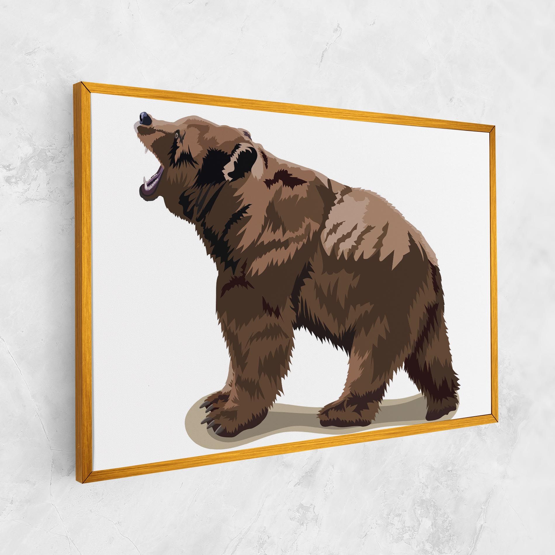 Angry Walking Bear mockup 1
