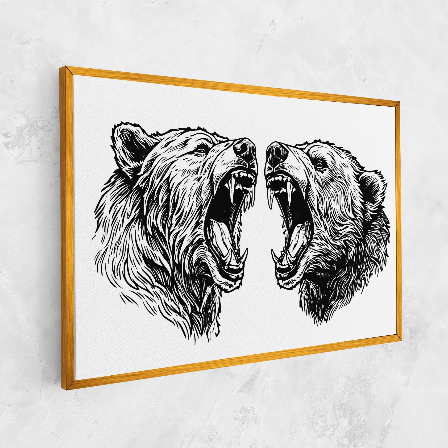 Leinwandbild Bear Bite mockup 1