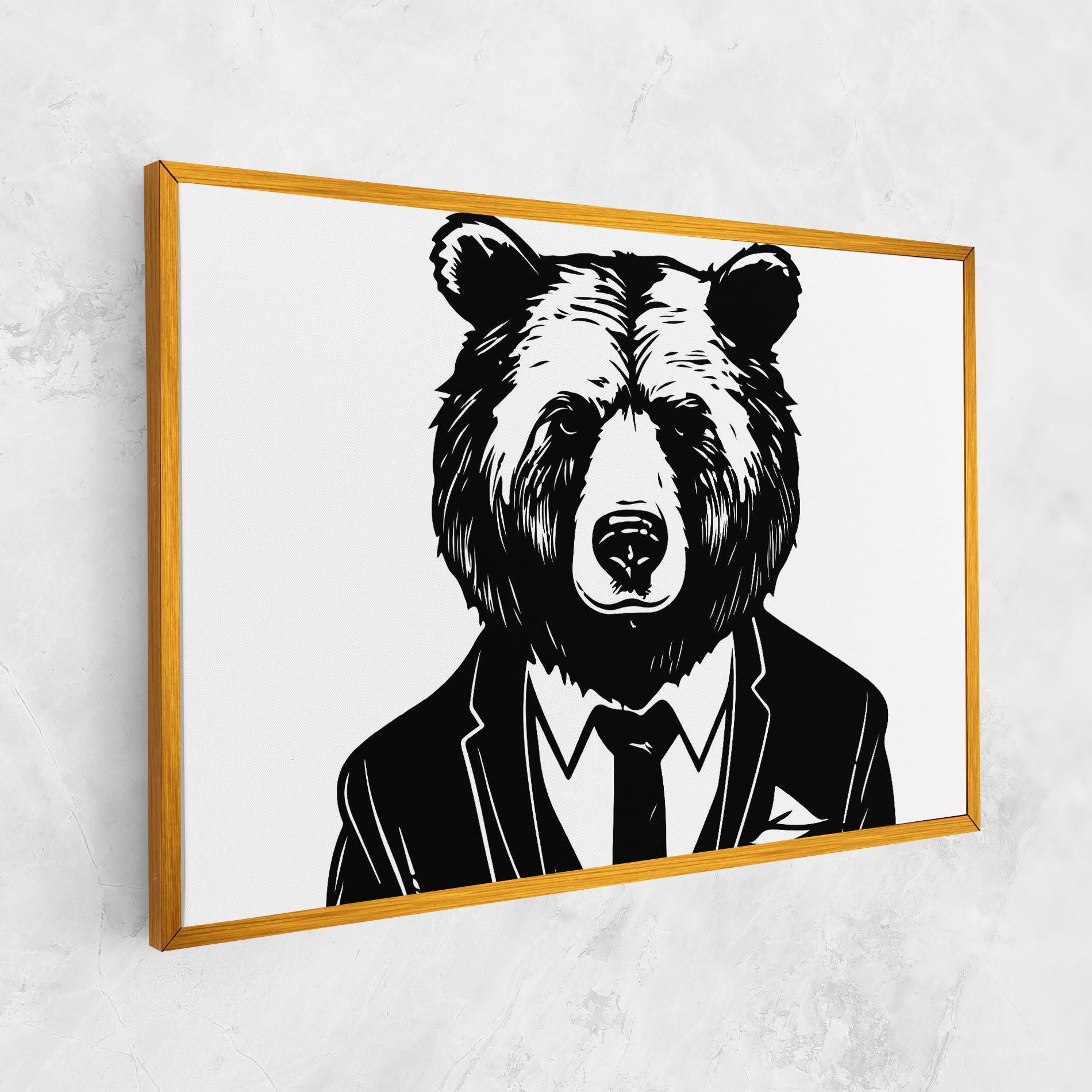 Leinwandbild Business Bear mockup 1