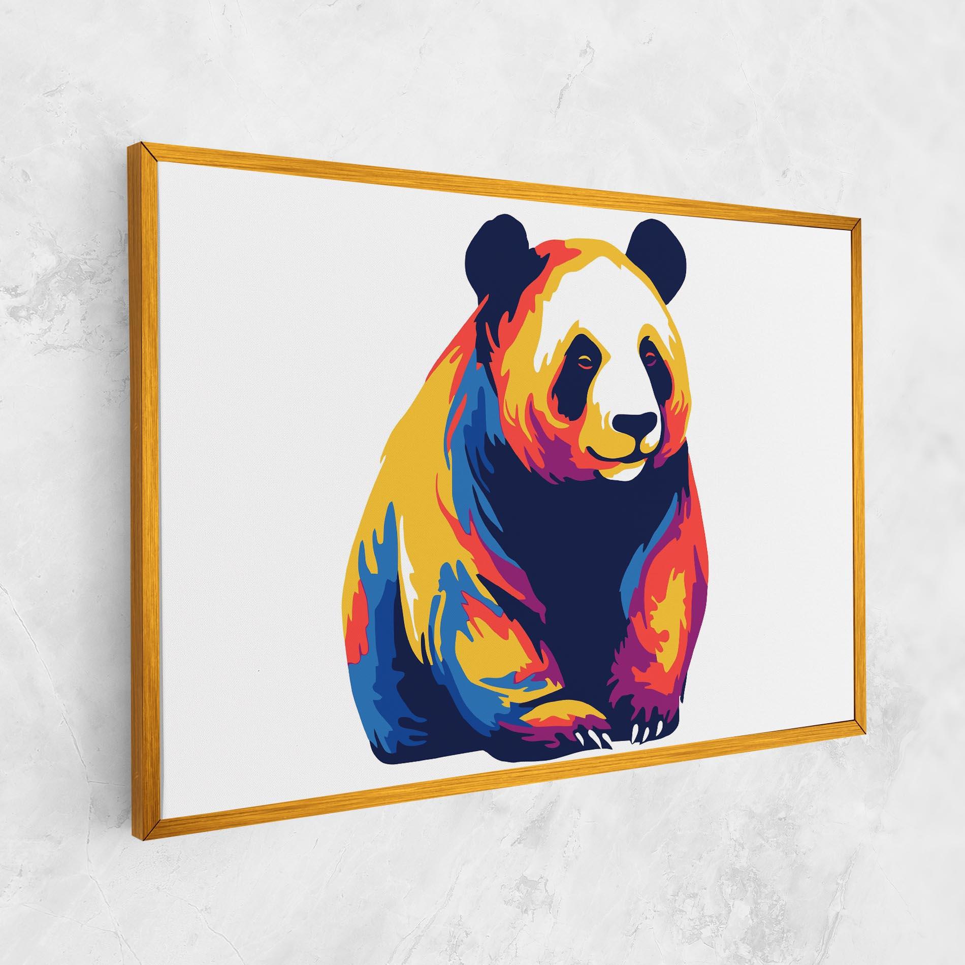 Leinwandbild Cute Panda mockup 1