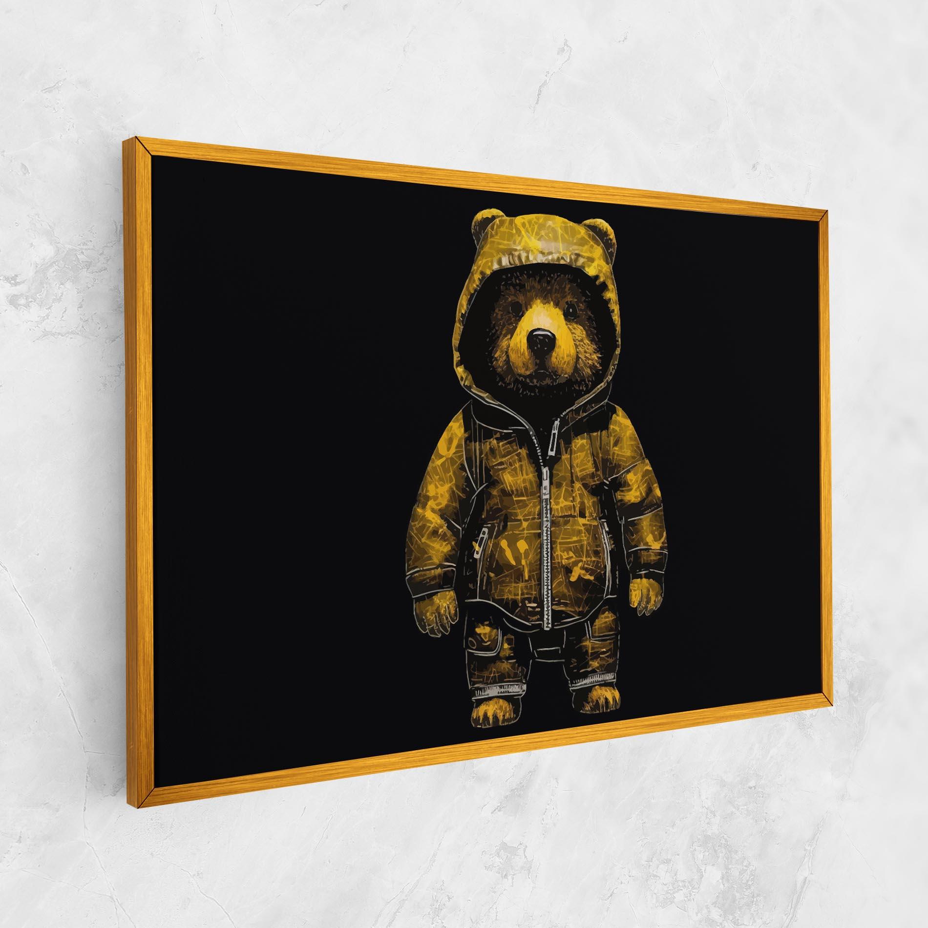 Leinwandbild Yellow Bear mockup 1