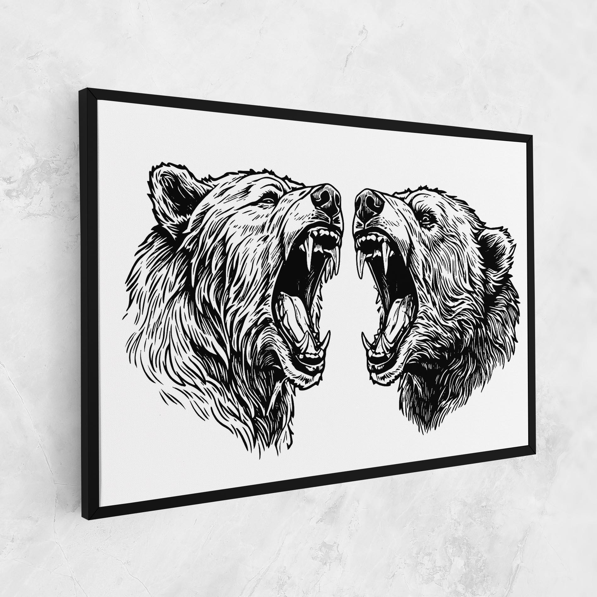 Leinwandbild Bear Bite mockup 1