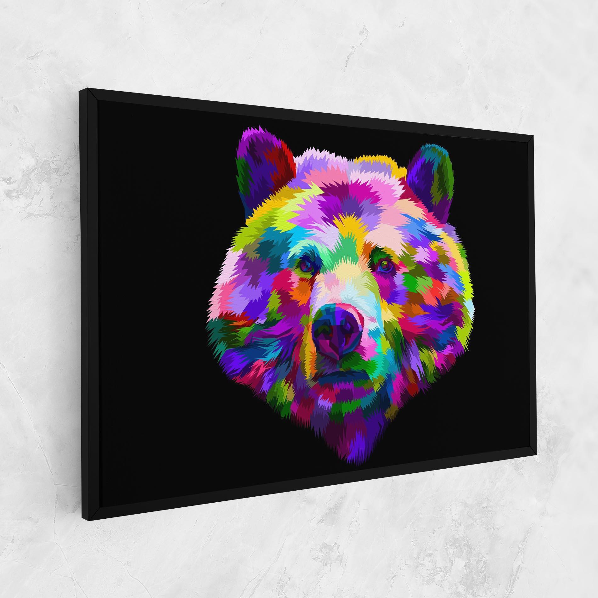 Leinwandbild Bear Head Art mockup 1