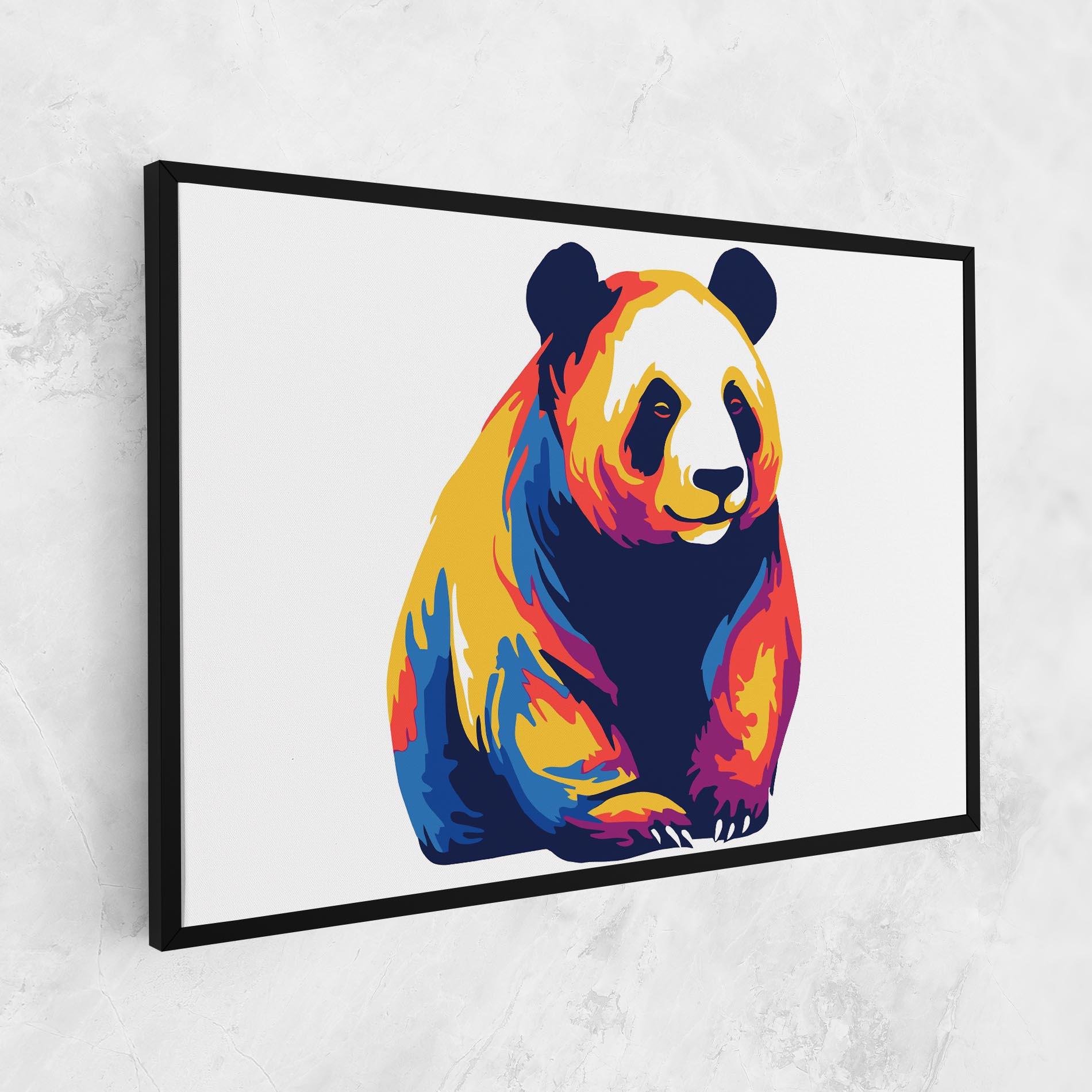 Leinwandbild Cute Panda mockup 1