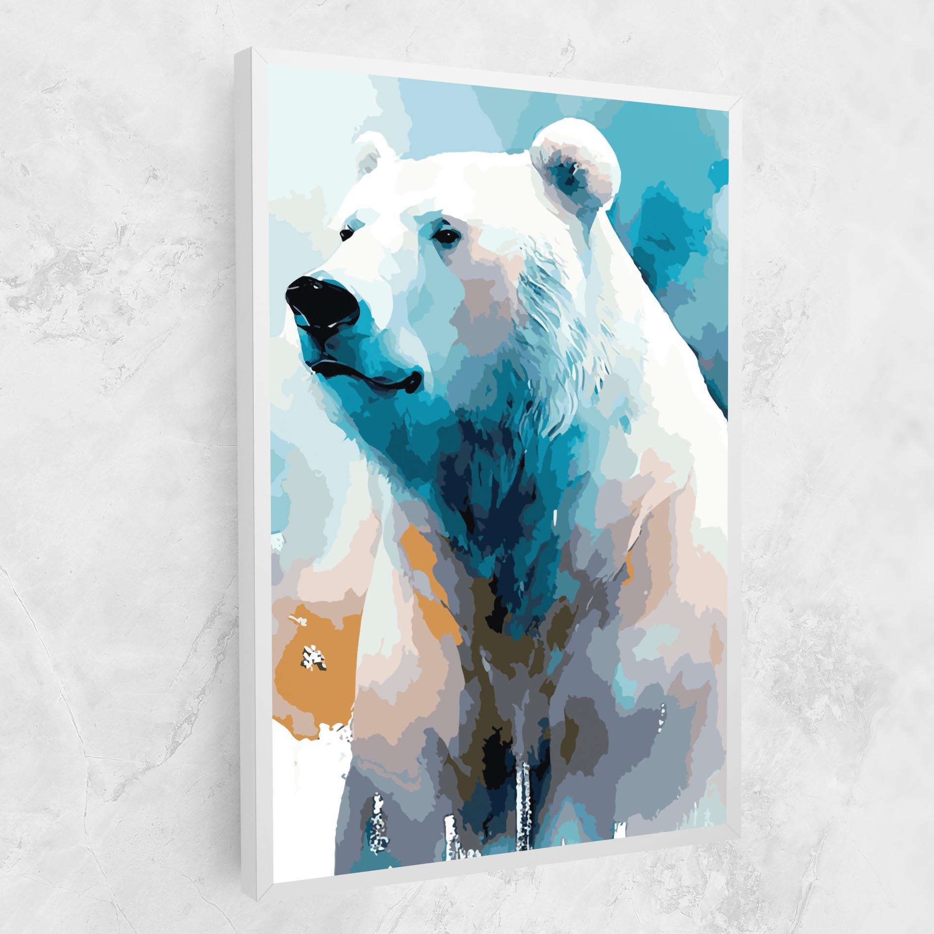 Leinwandbild Beautiful Icebear mockup 1