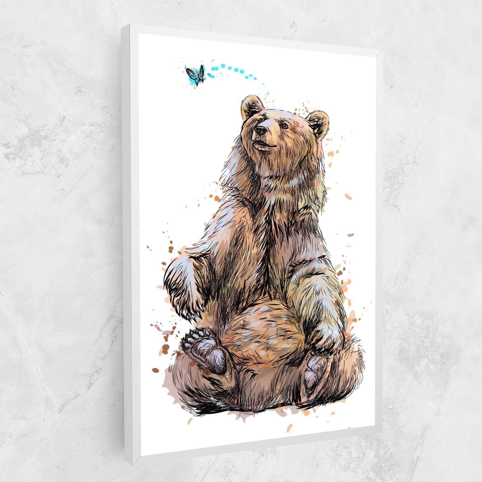 Leinwandbild Butterfly Bear mockup 1