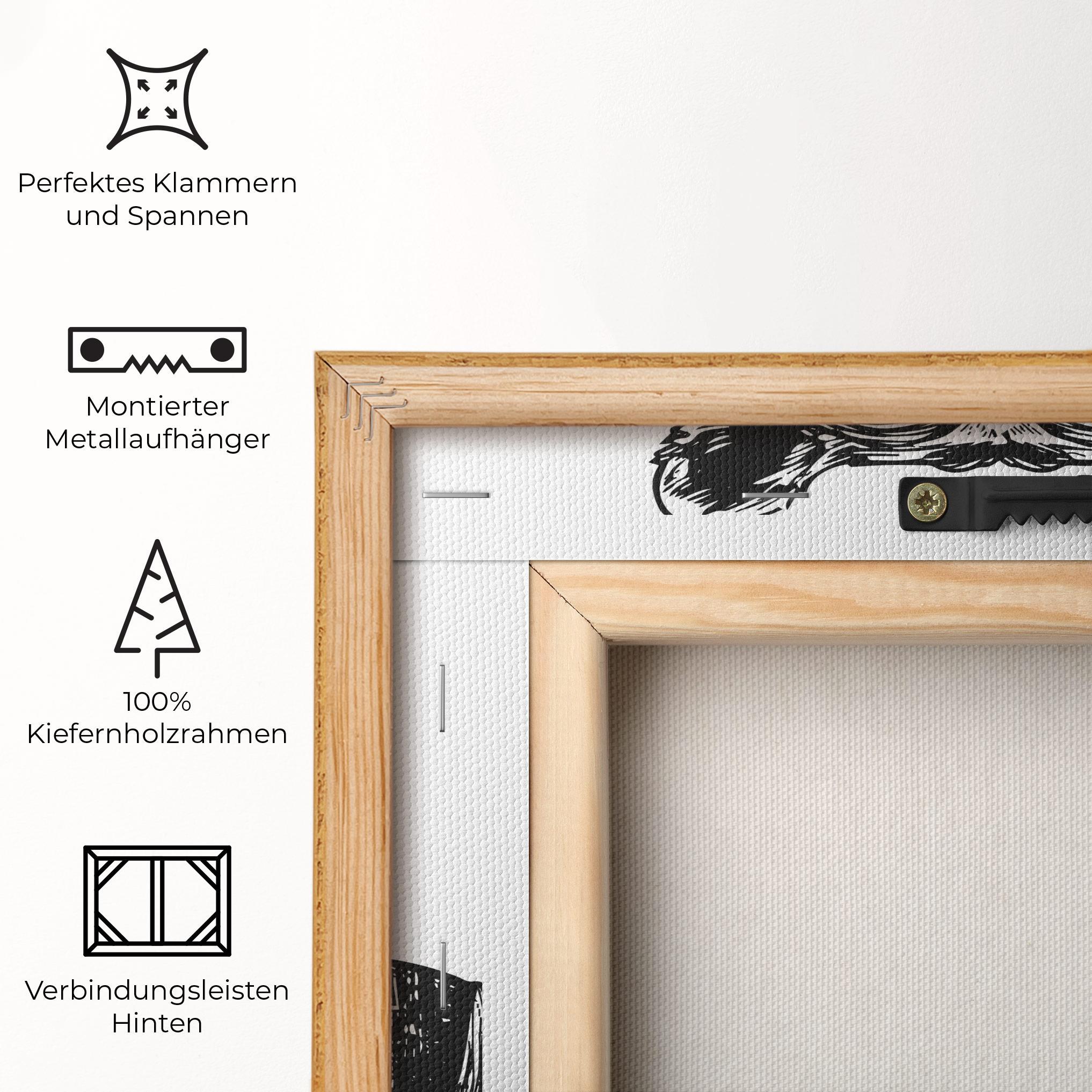 Leinwandbild Bear In Suit mockup 5