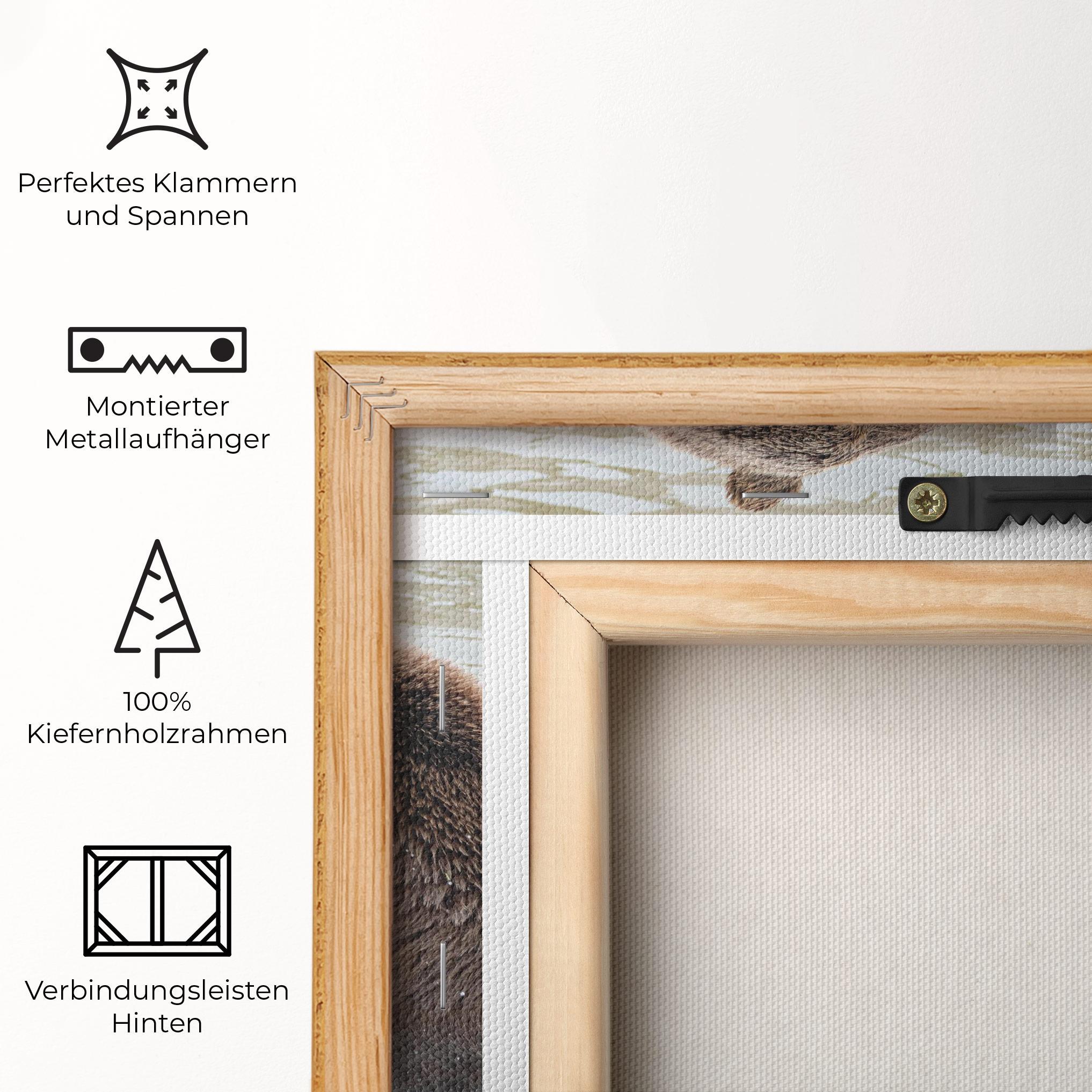 Leinwandbild Bears Fighting mockup 5