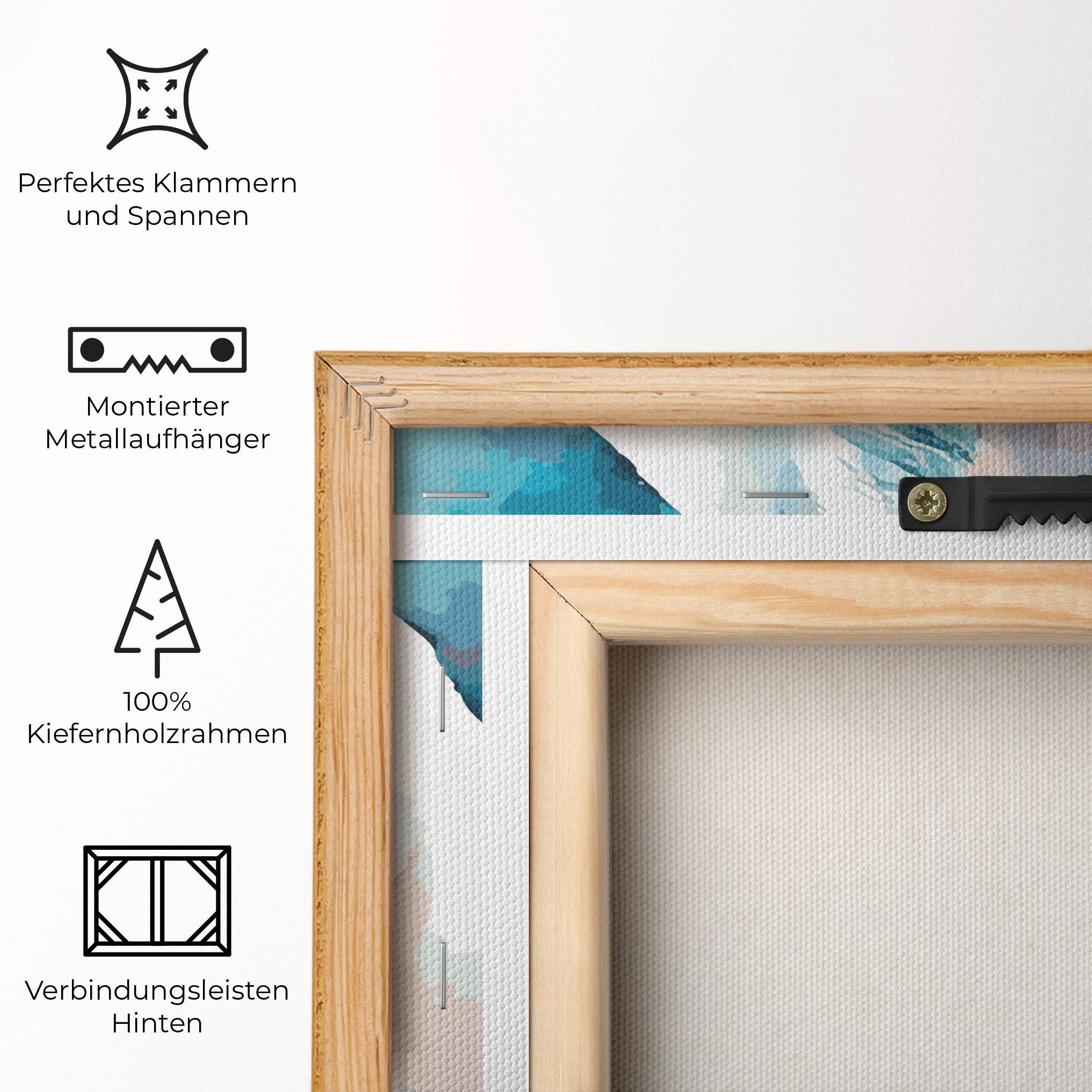 Leinwandbild Beautiful Icebear mockup 5