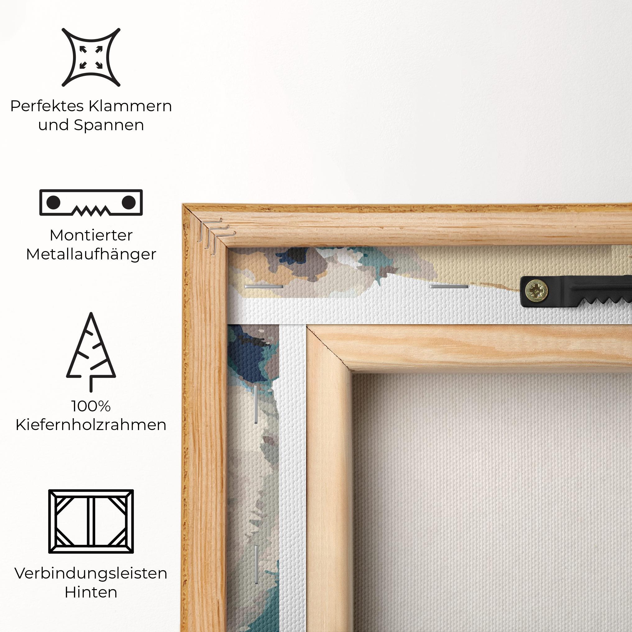 Leinwandbild Big Watercolor Bear mockup 5