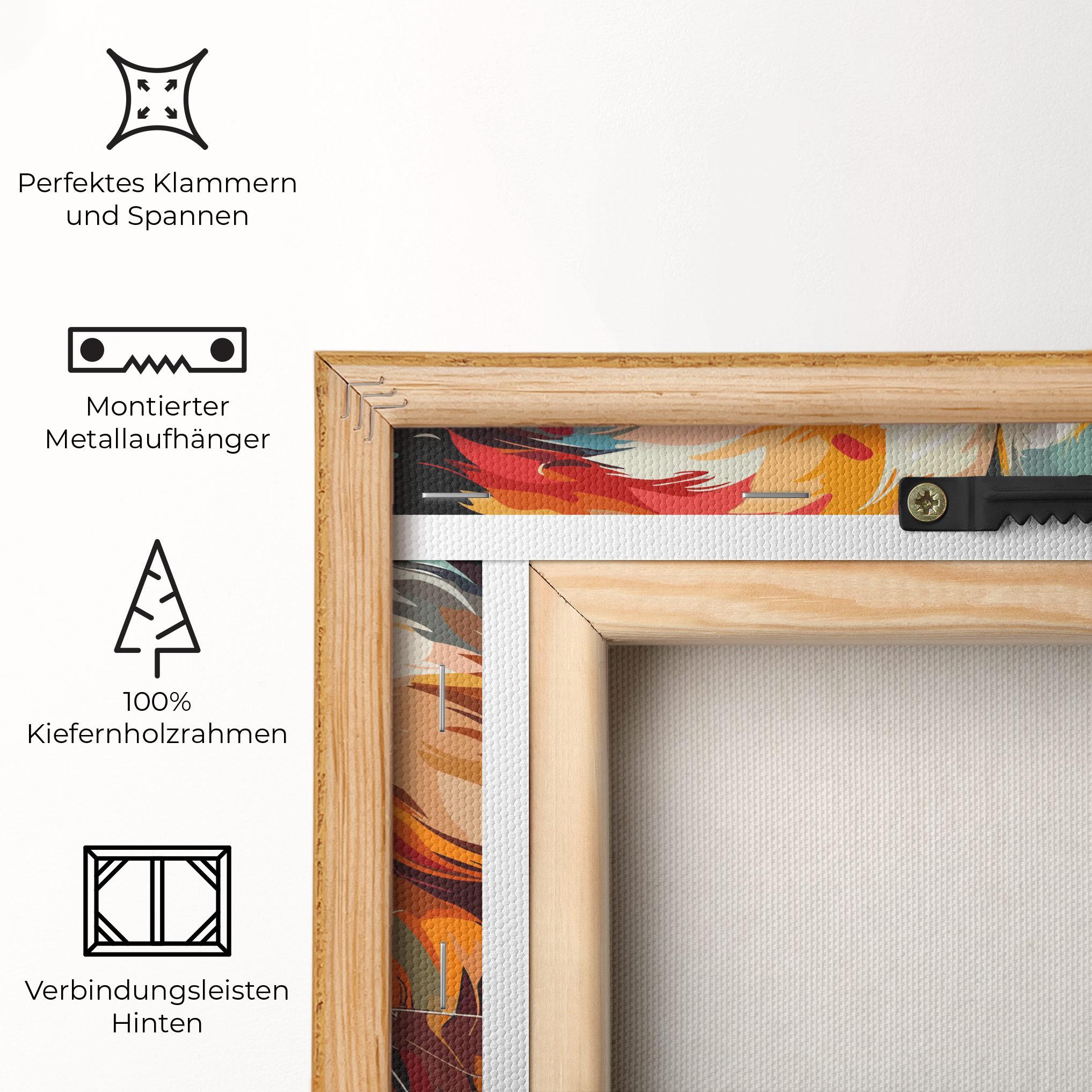 Leinwandbild Cream Color Bear mockup 5