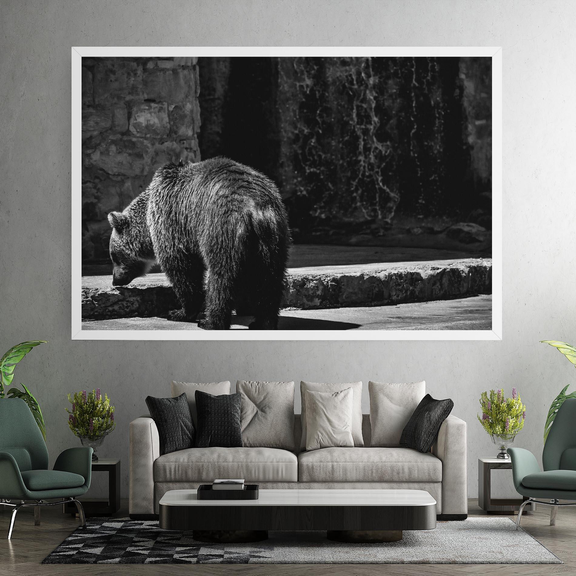 Leinwandbild Grey Bear mockup 7