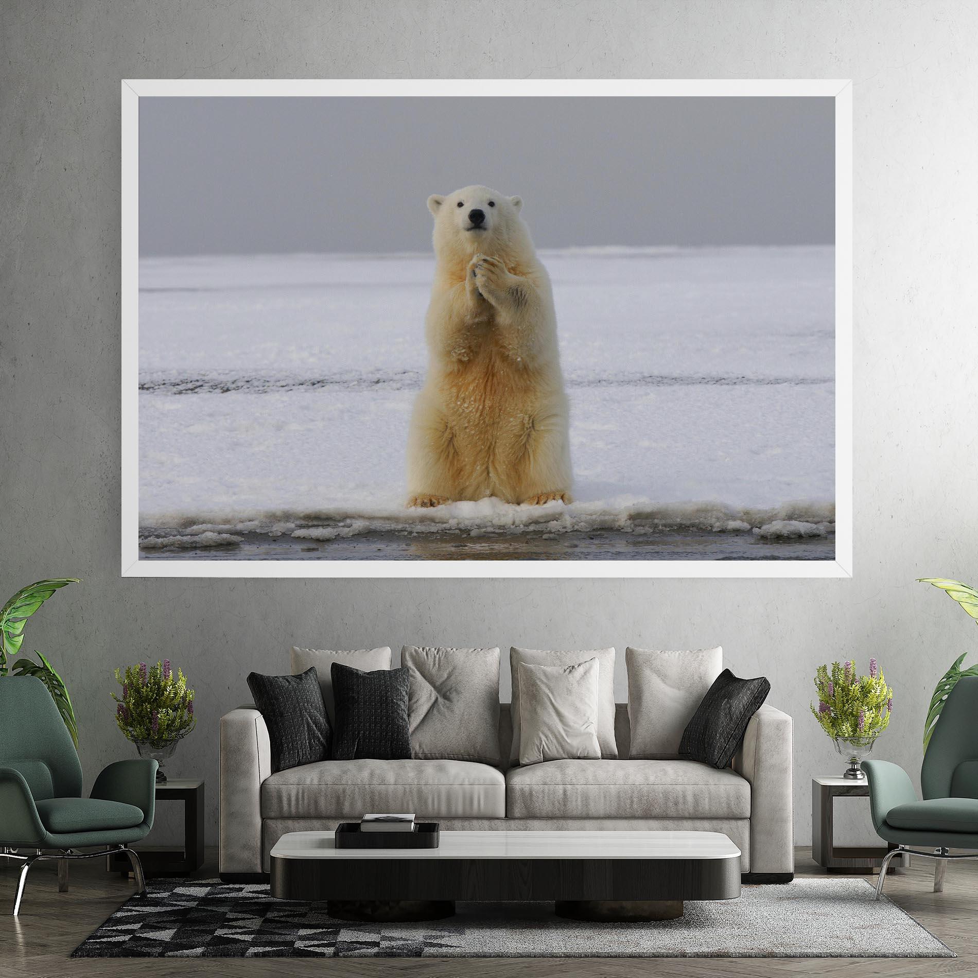 Leinwandbild Icebear Praying mockup 7