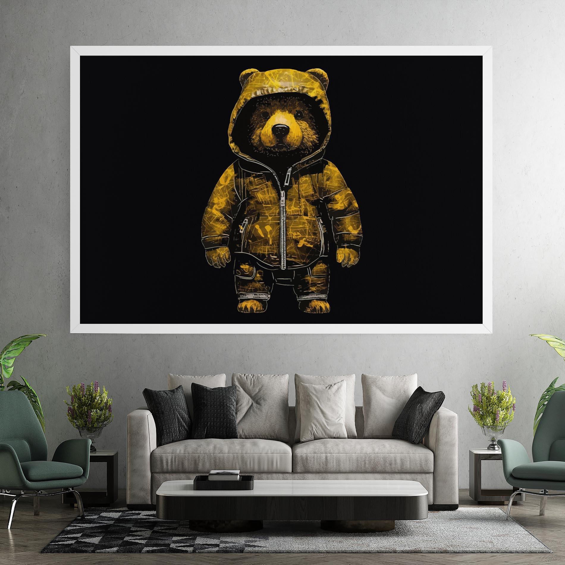 Leinwandbild Yellow Bear mockup 7