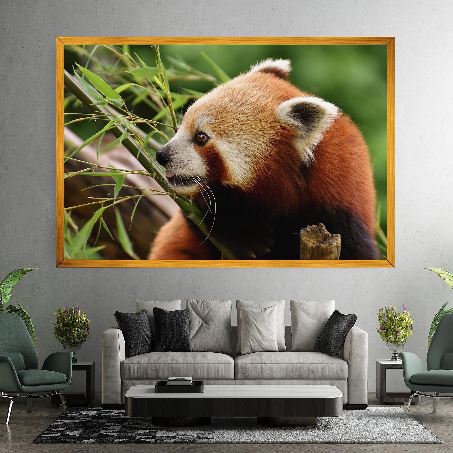 Leinwandbild Cute Red Panda mockup 7