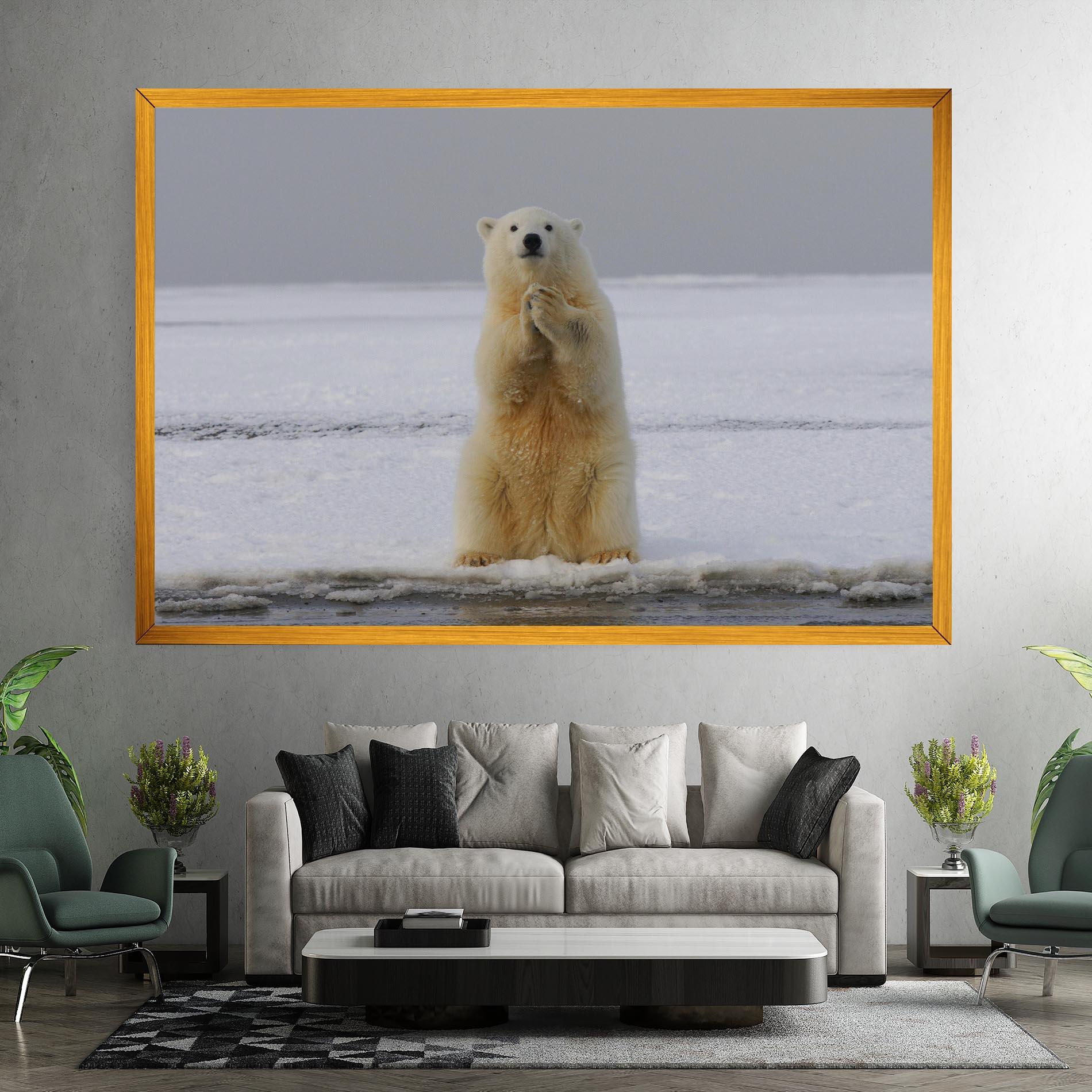 Leinwandbild Icebear Praying mockup 7