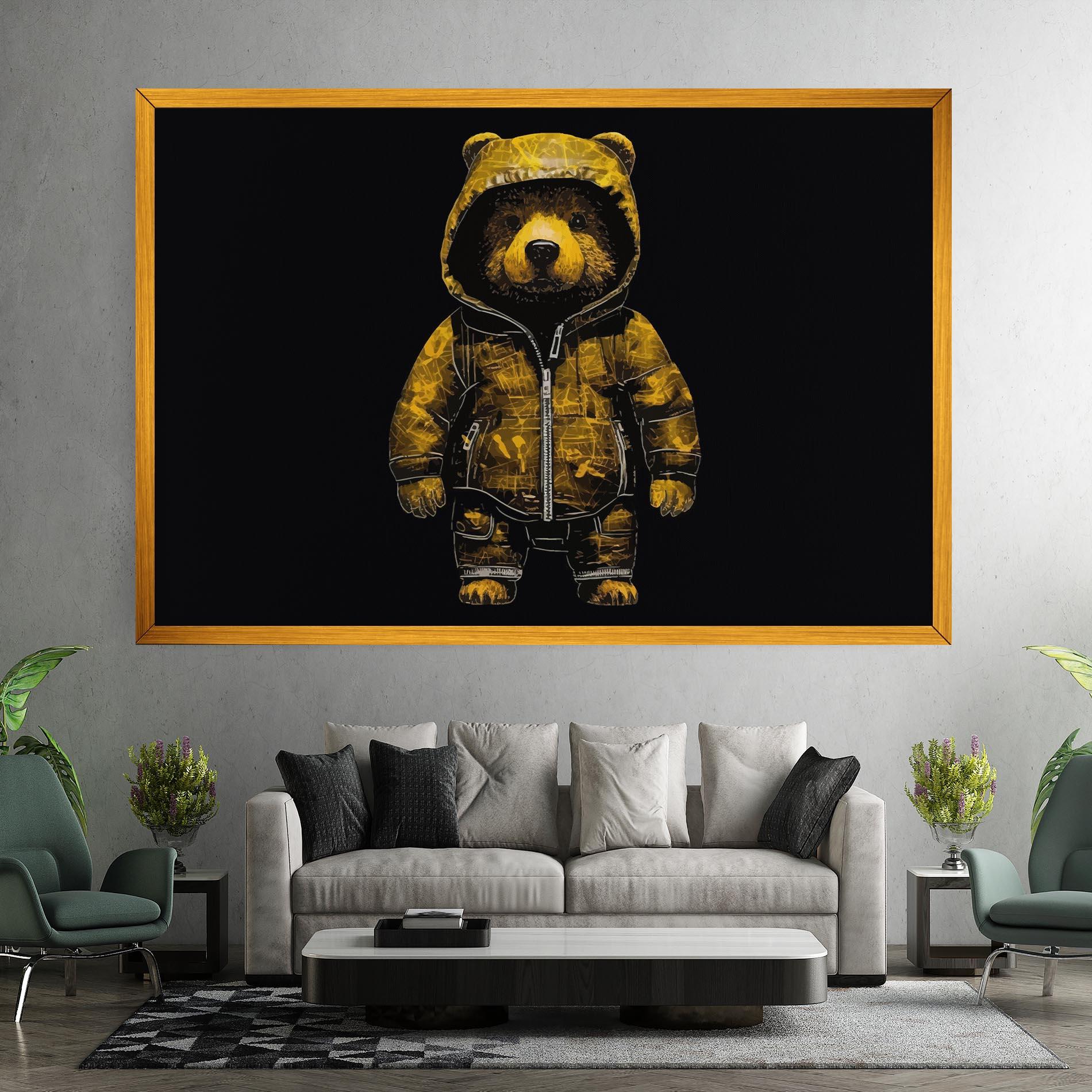 Leinwandbild Yellow Bear mockup 7