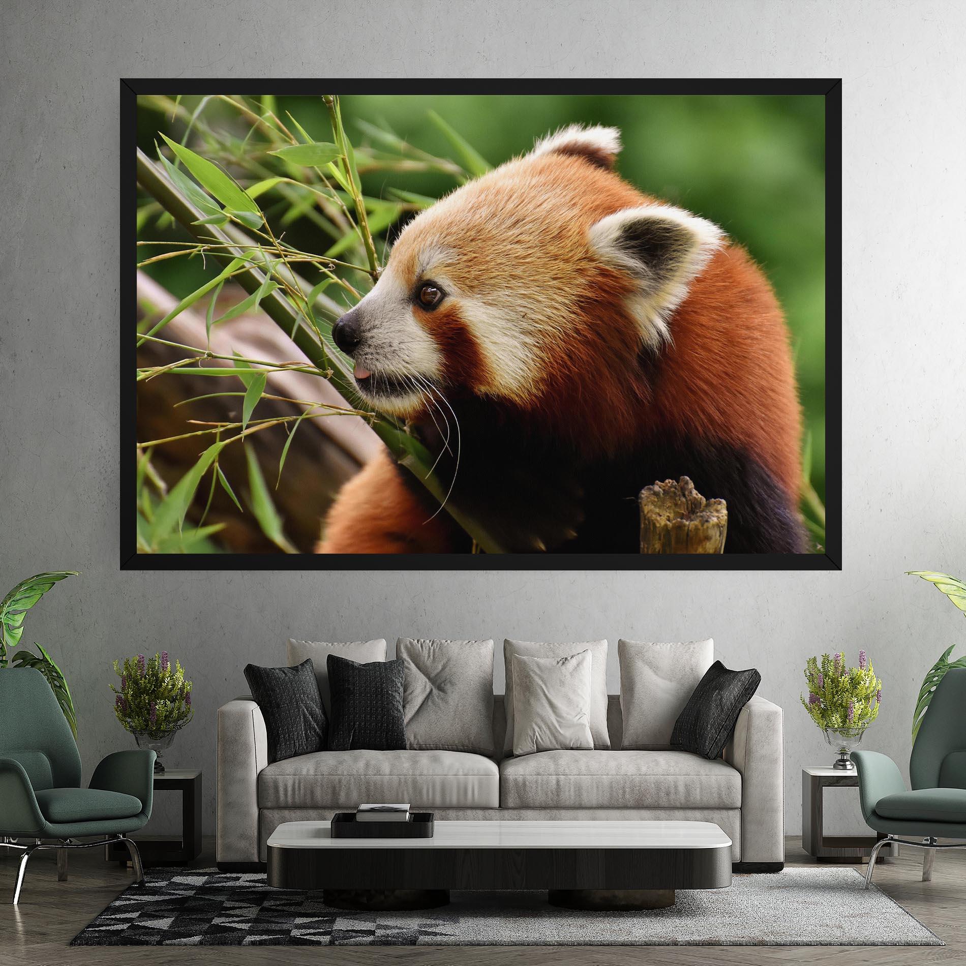 Leinwandbild Cute Red Panda mockup 7