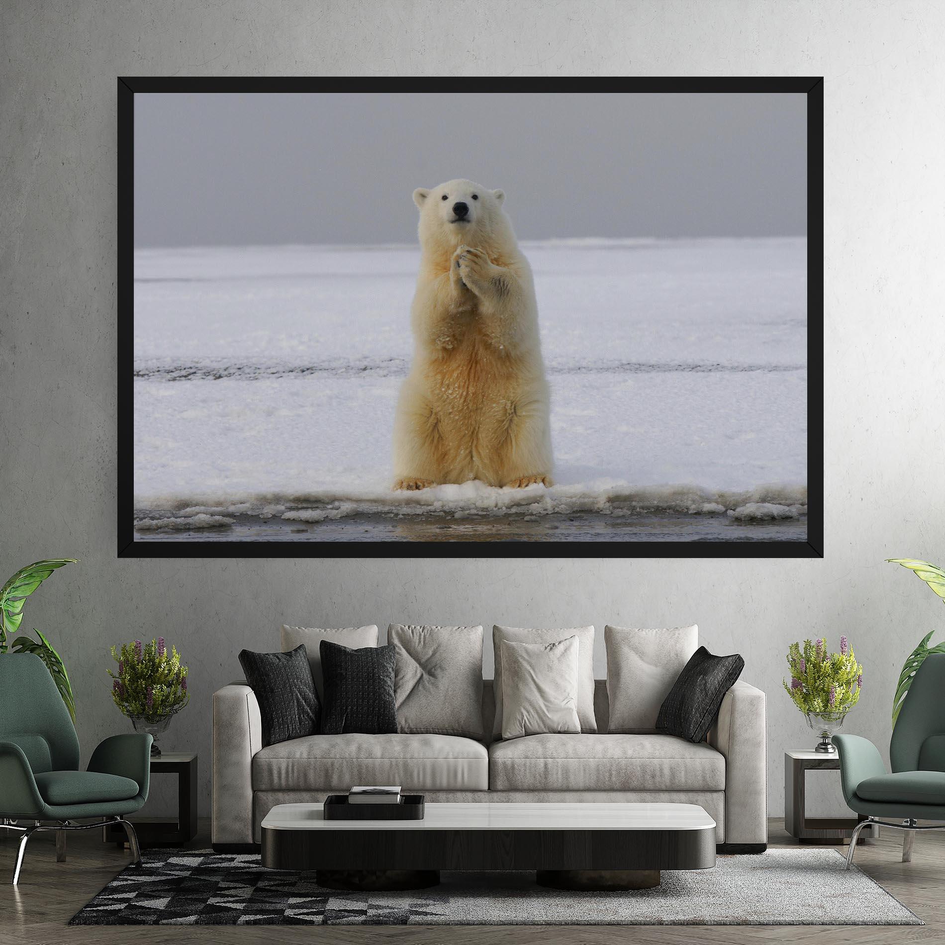 Leinwandbild Icebear Praying mockup 7
