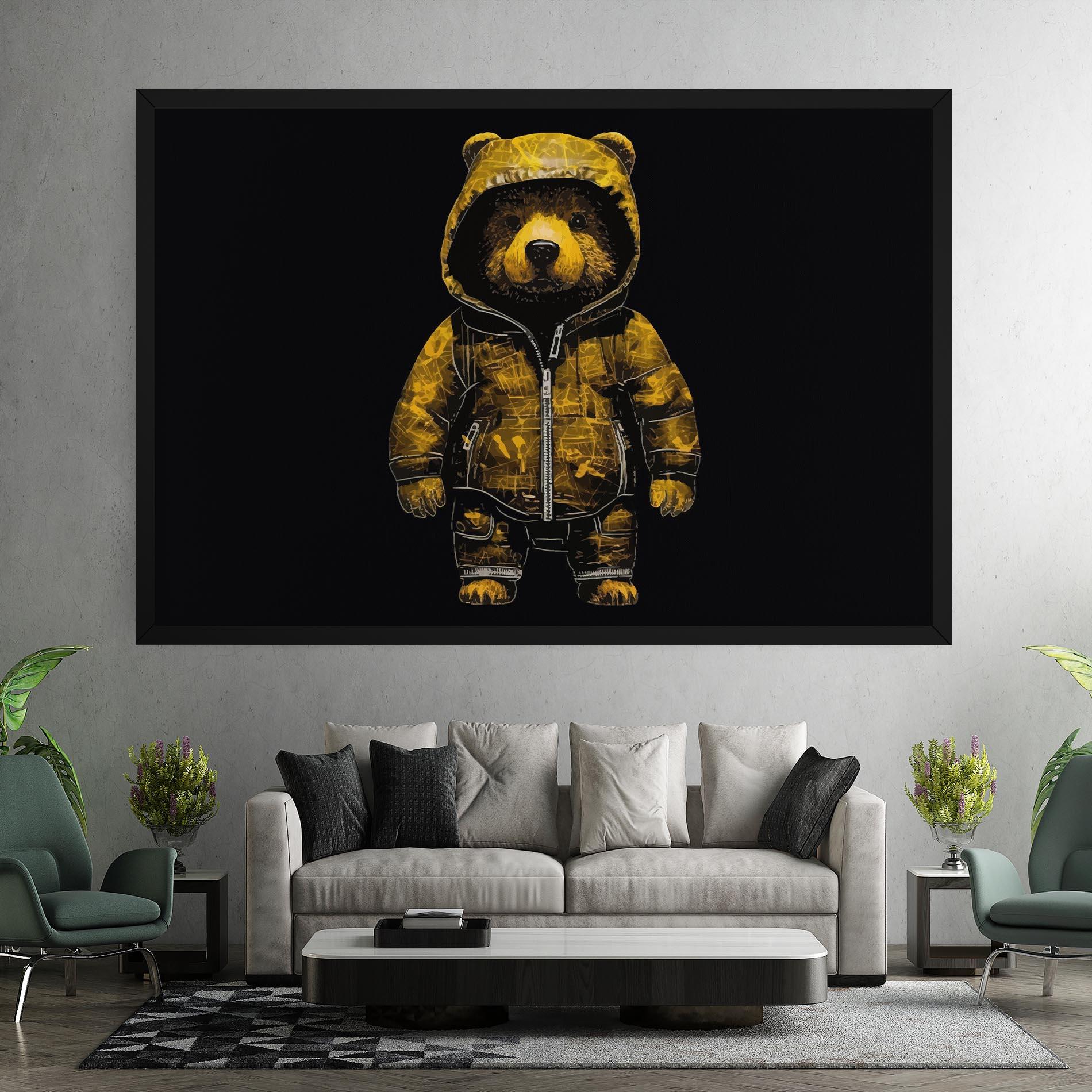 Leinwandbild Yellow Bear mockup 7