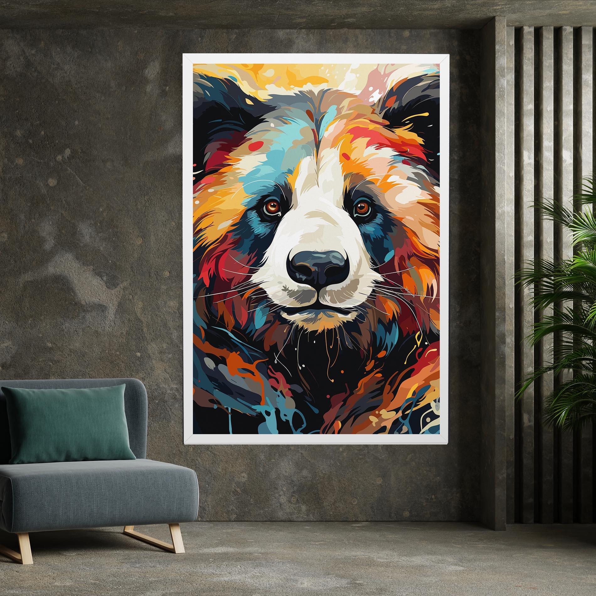 Leinwandbild Cream Color Bear mockup 7