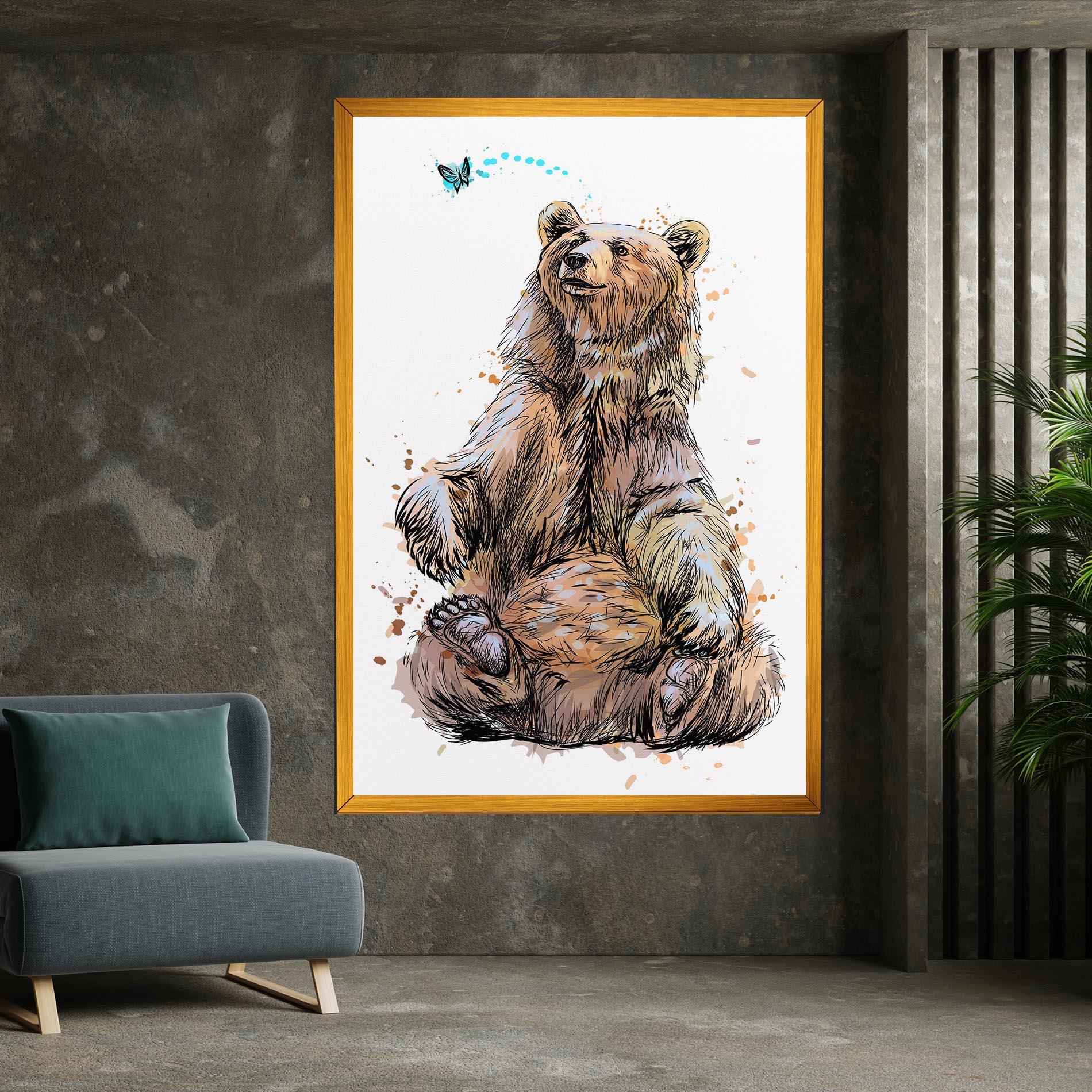 Leinwandbild Butterfly Bear mockup 7