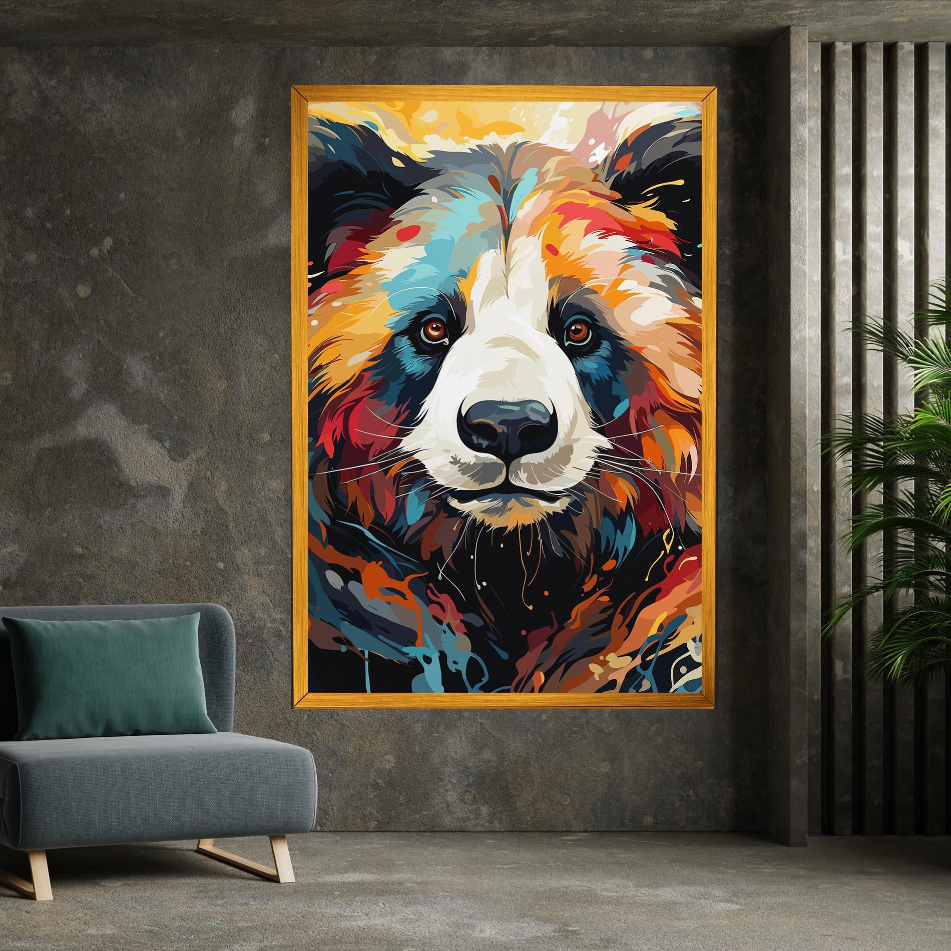 Leinwandbild Cream Color Bear mockup 7