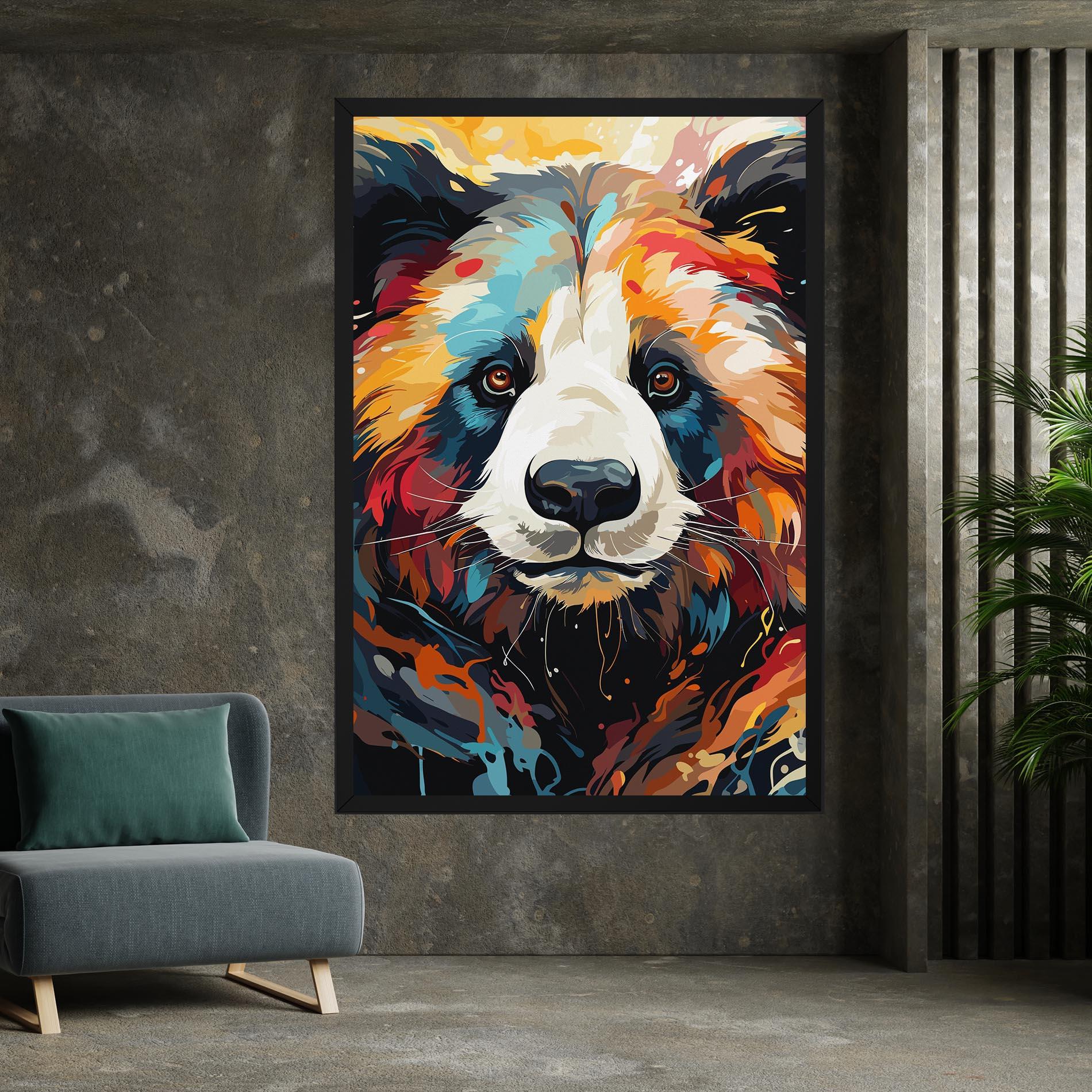 Leinwandbild Cream Color Bear mockup 7