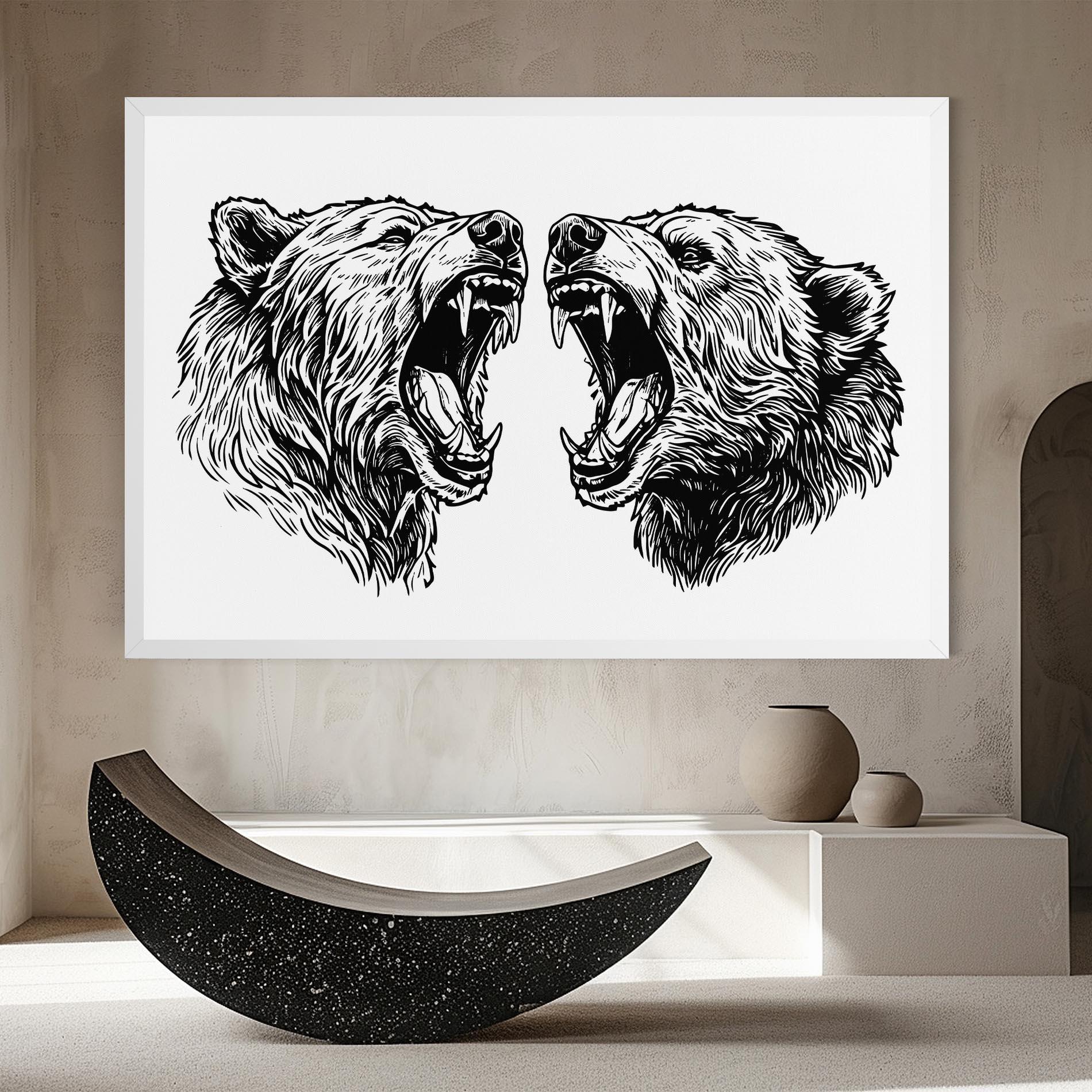 Leinwandbild Bear Bite mockup 8