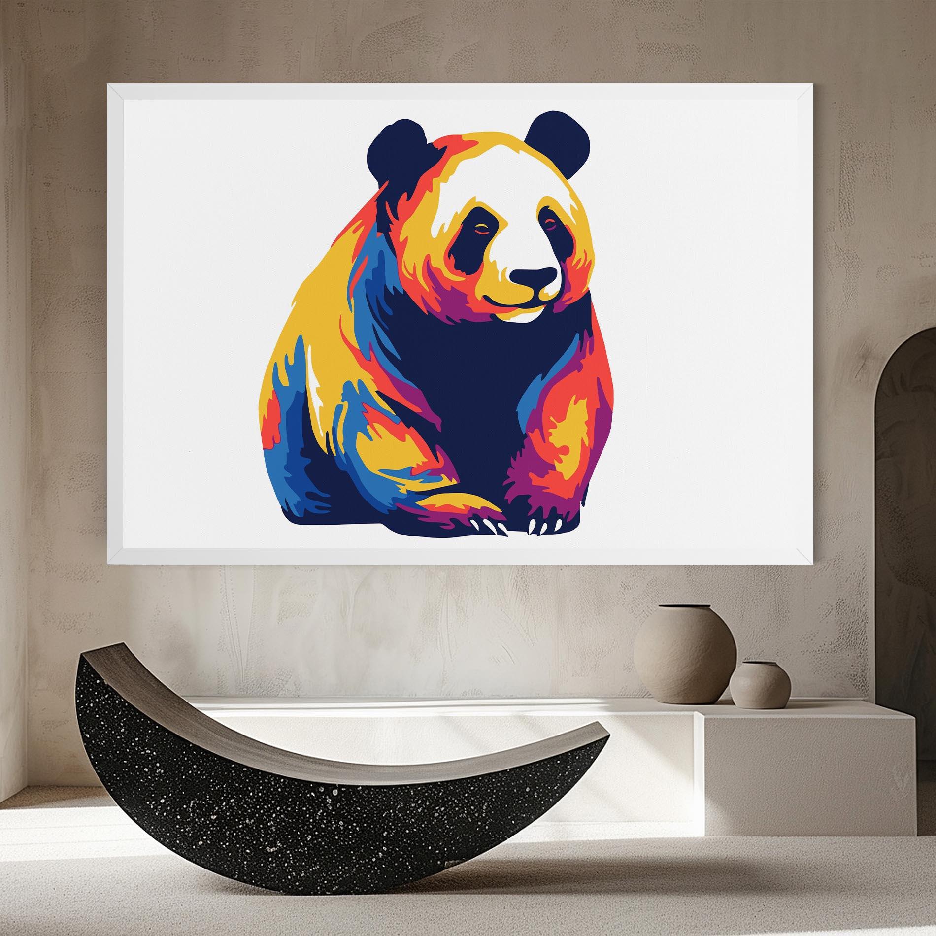 Leinwandbild Cute Panda mockup 8