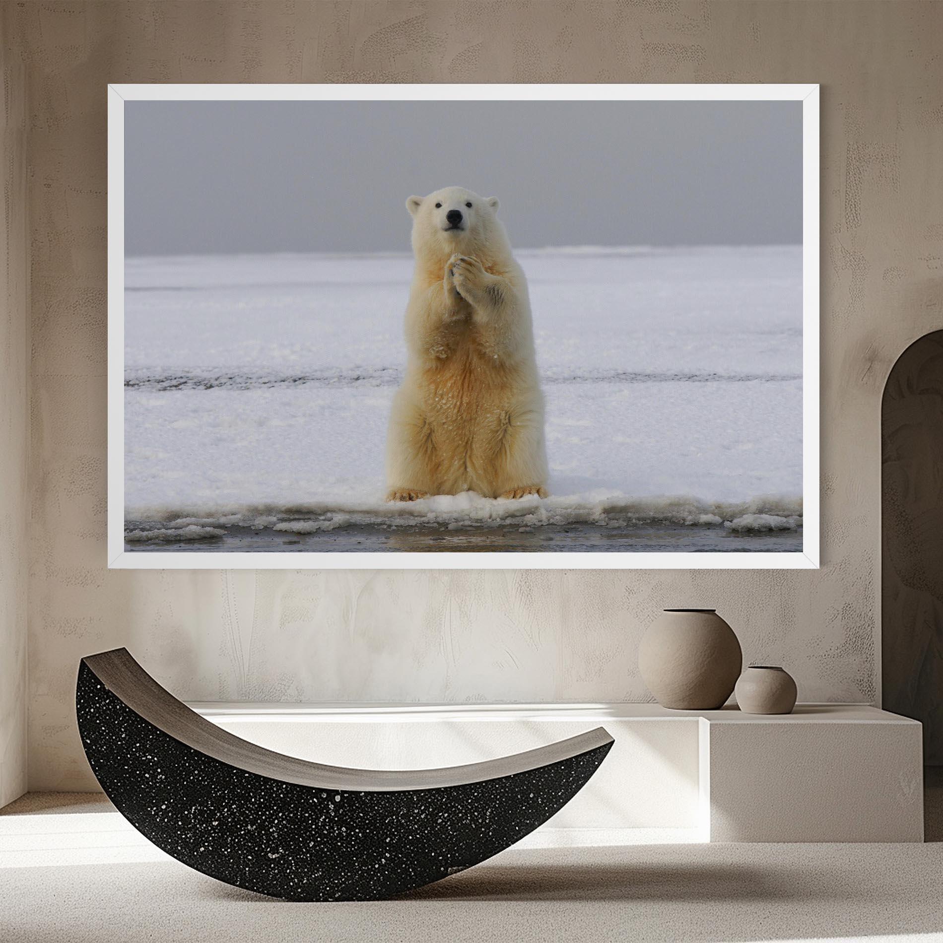Leinwandbild Icebear Praying mockup 8