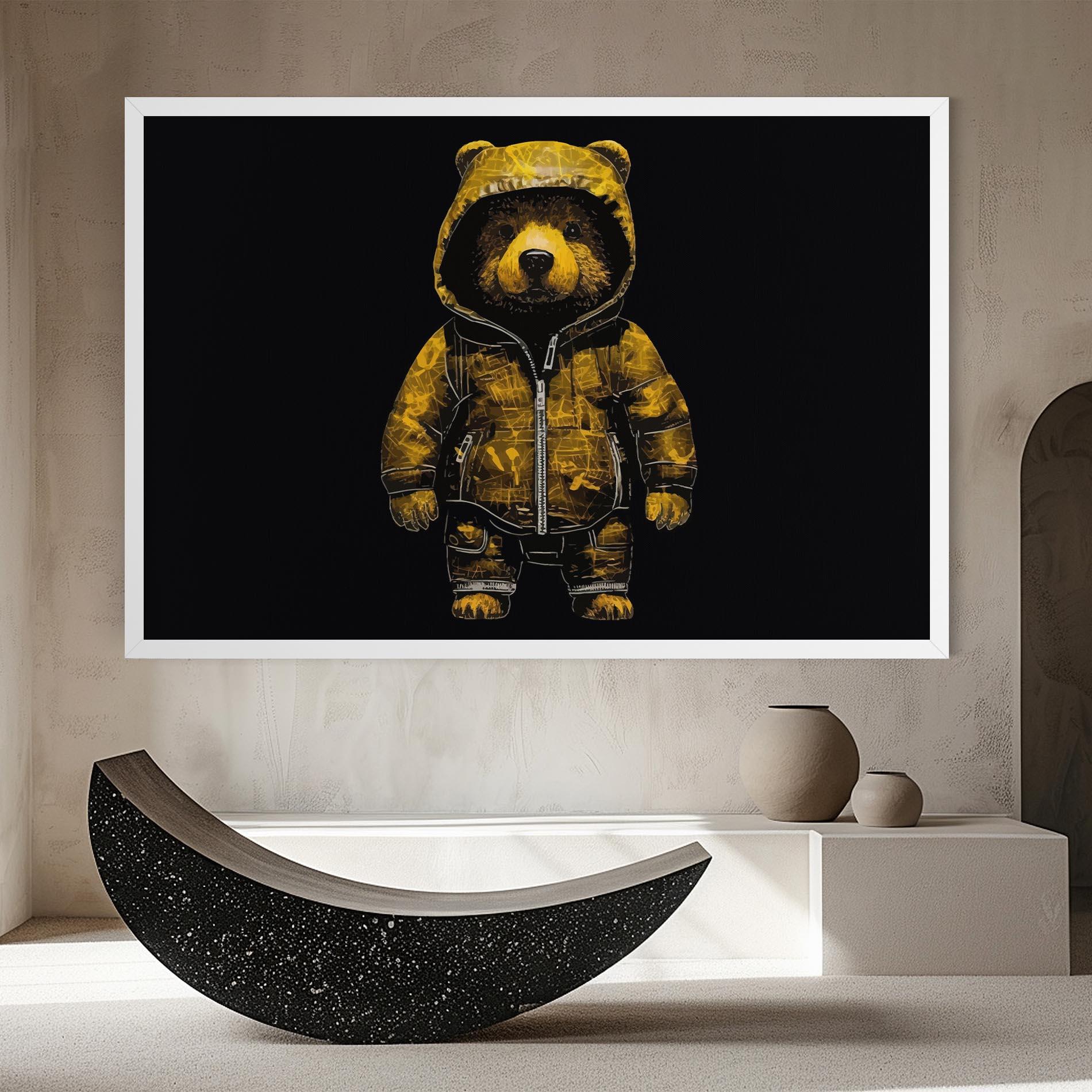 Leinwandbild Yellow Bear mockup 8