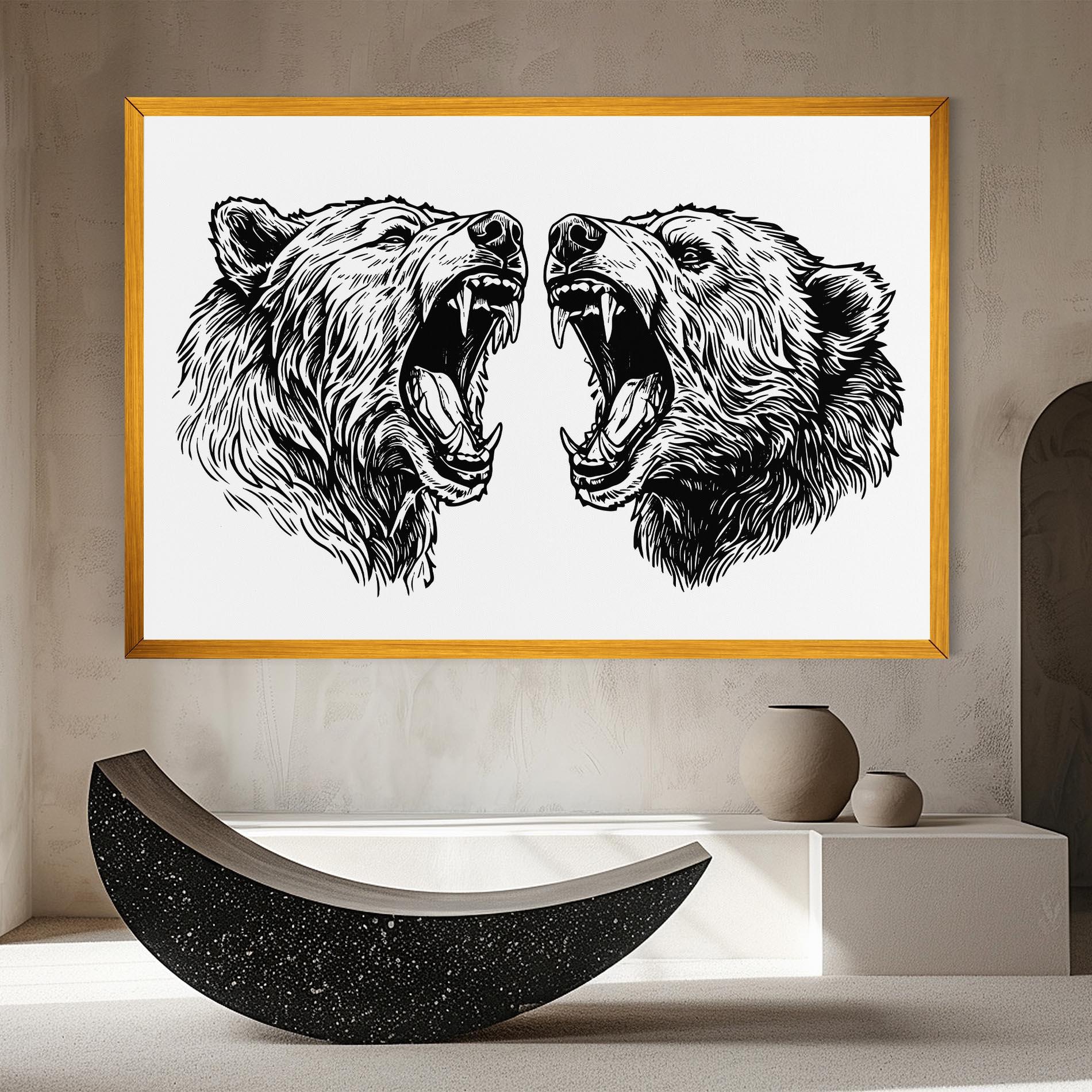 Leinwandbild Bear Bite mockup 8