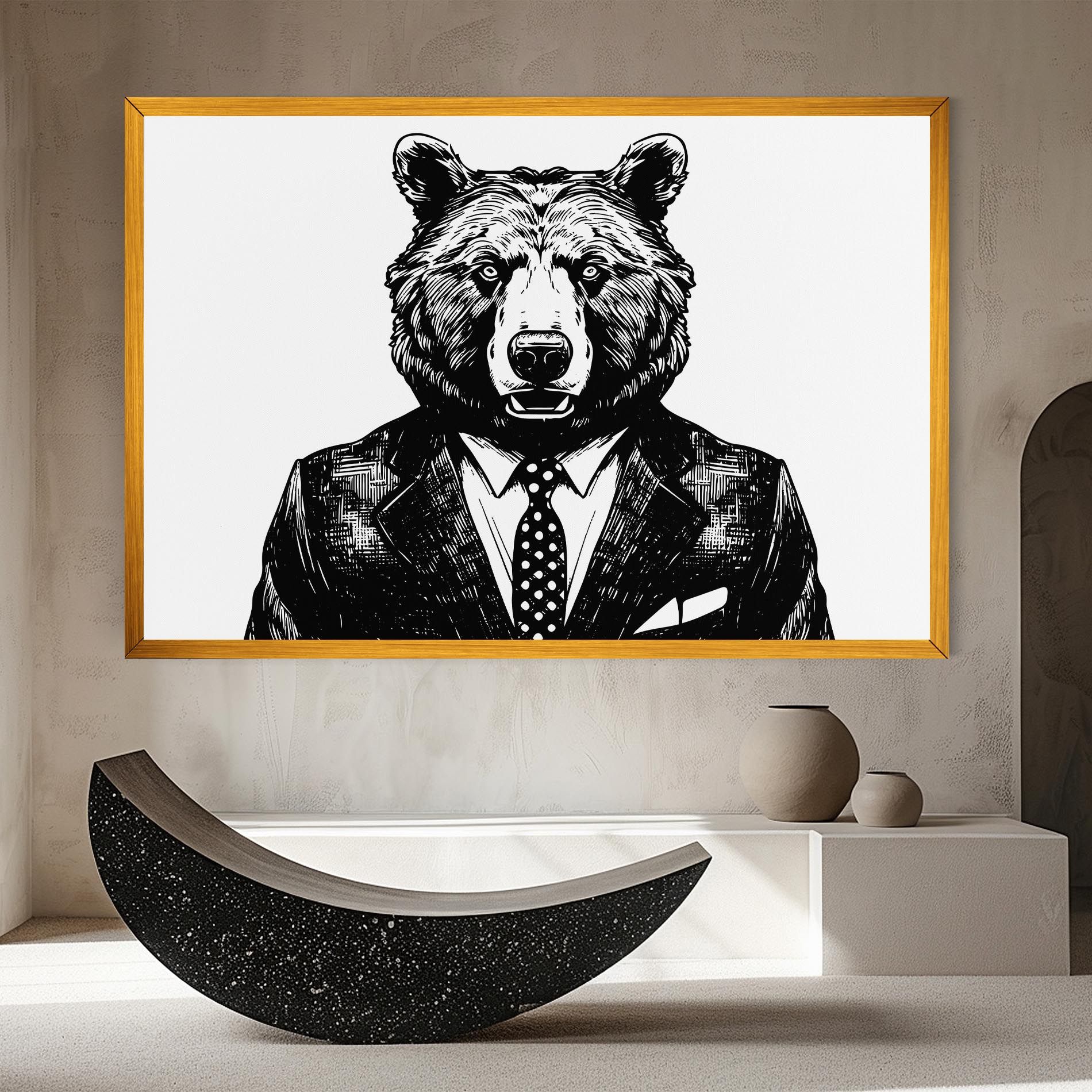 Bear In Suit mockup 8