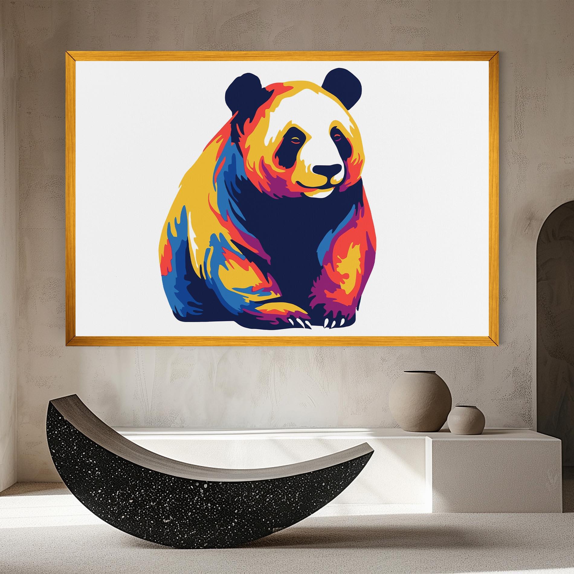 Leinwandbild Cute Panda mockup 8