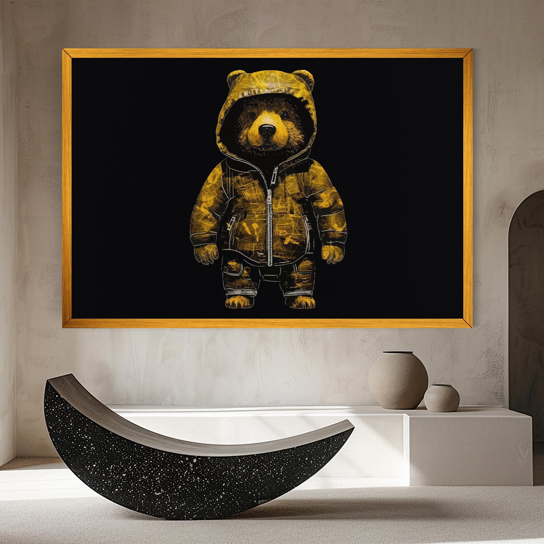 Leinwandbild Yellow Bear mockup 8