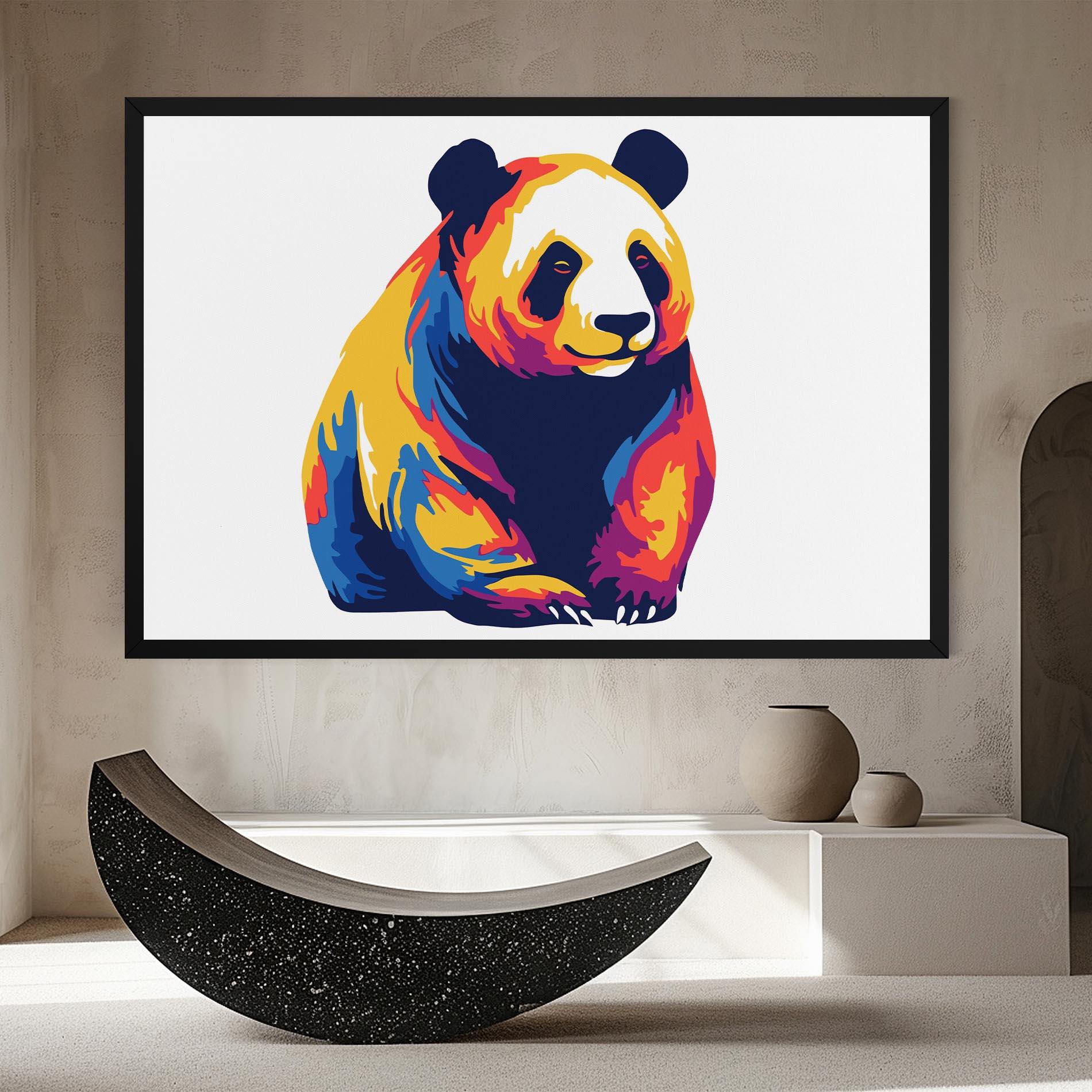 Leinwandbild Cute Panda mockup 8