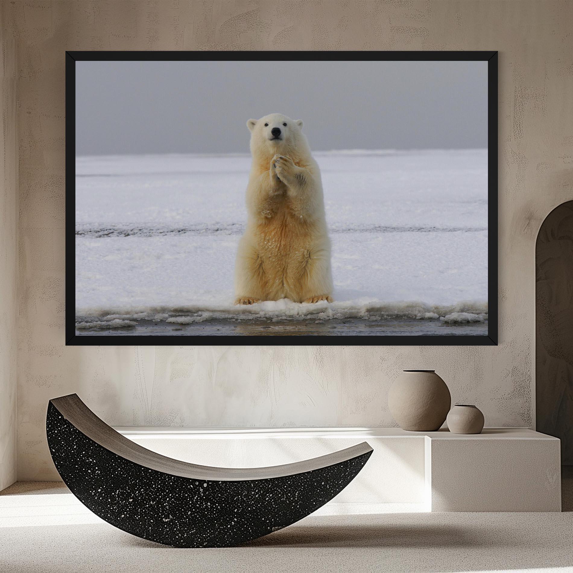 Leinwandbild Icebear Praying mockup 8