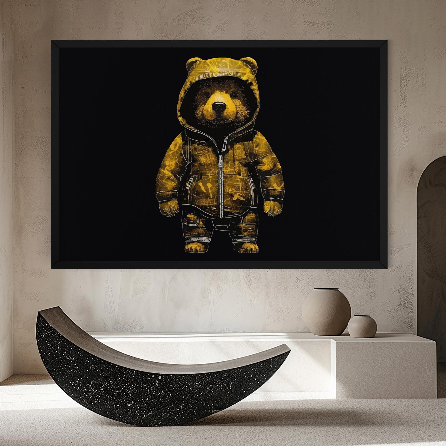 Leinwandbild Yellow Bear mockup 8