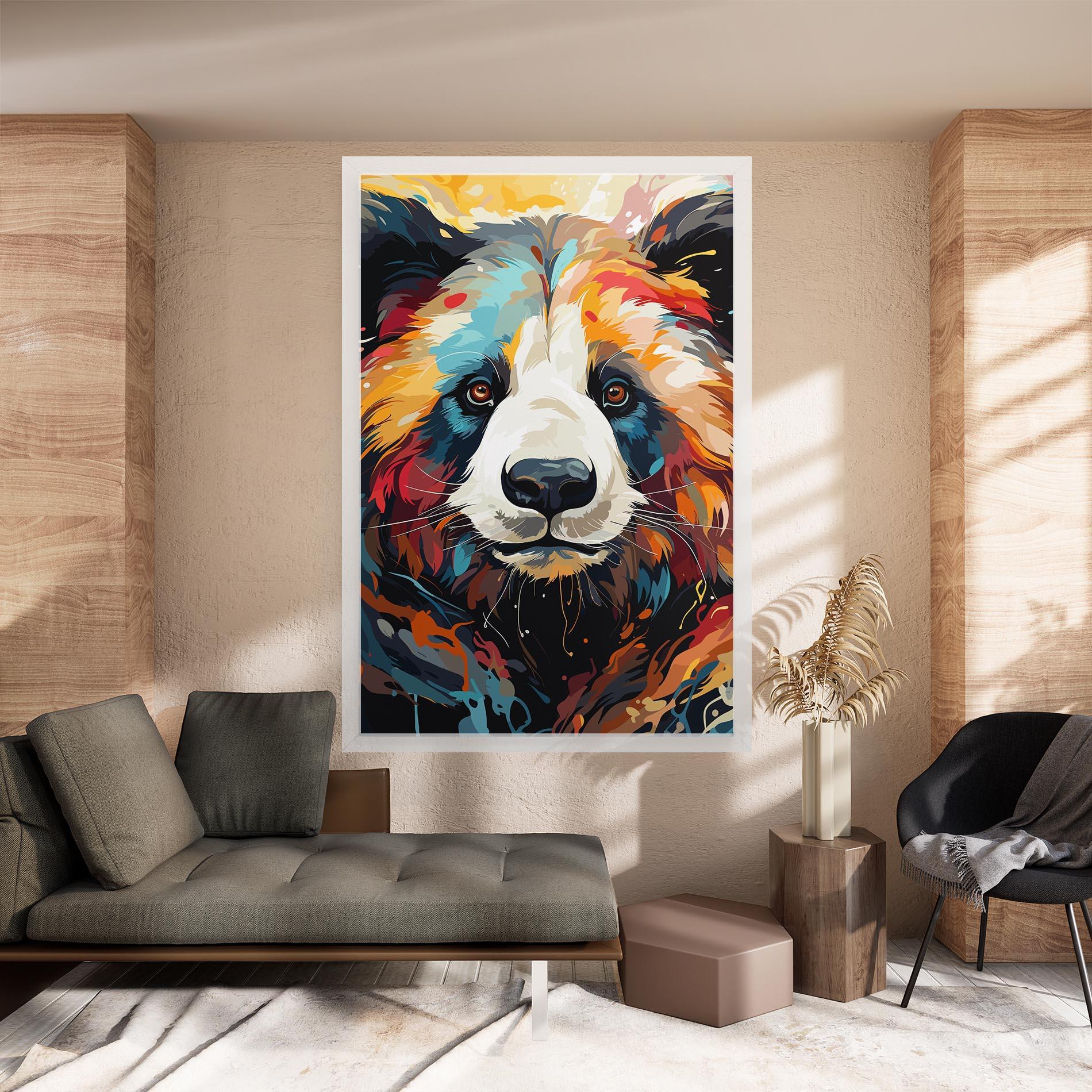 Leinwandbild Cream Color Bear mockup 8