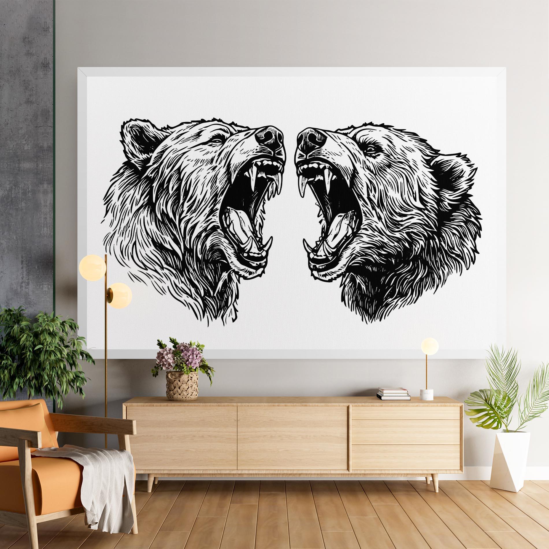 Leinwandbild Bear Bite mockup 9