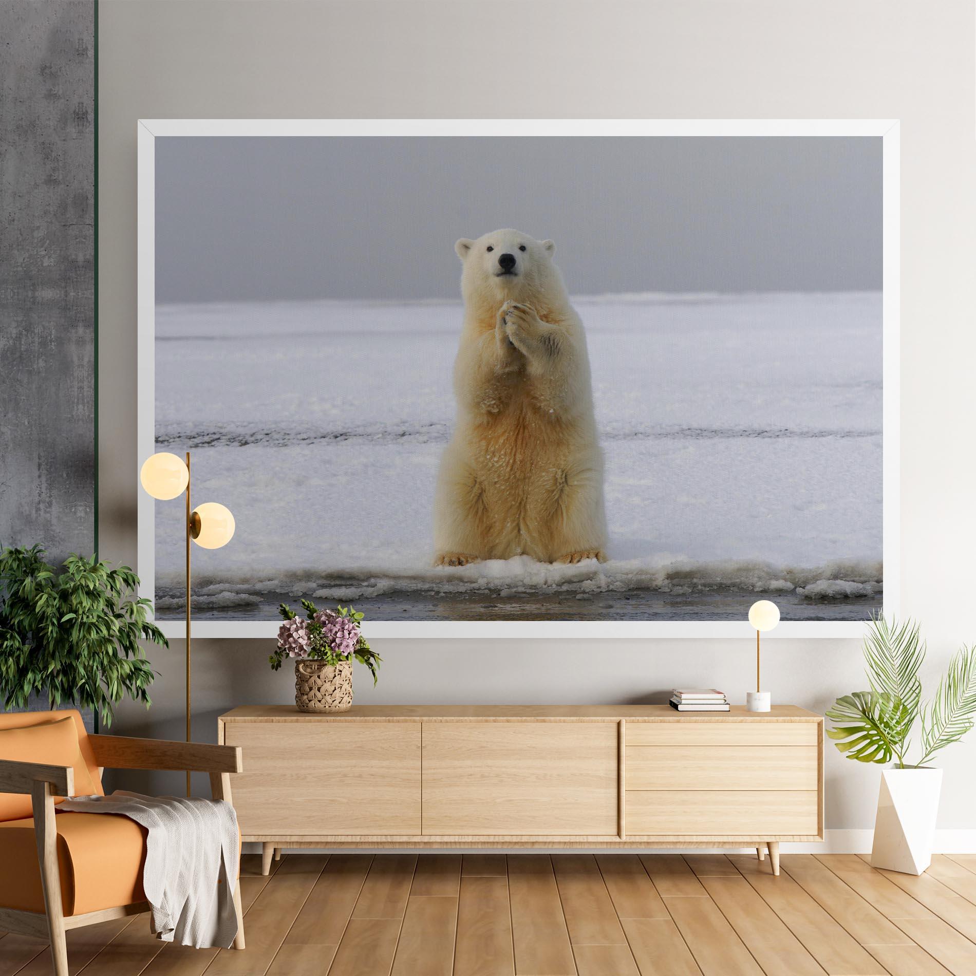 Leinwandbild Icebear Praying mockup 9