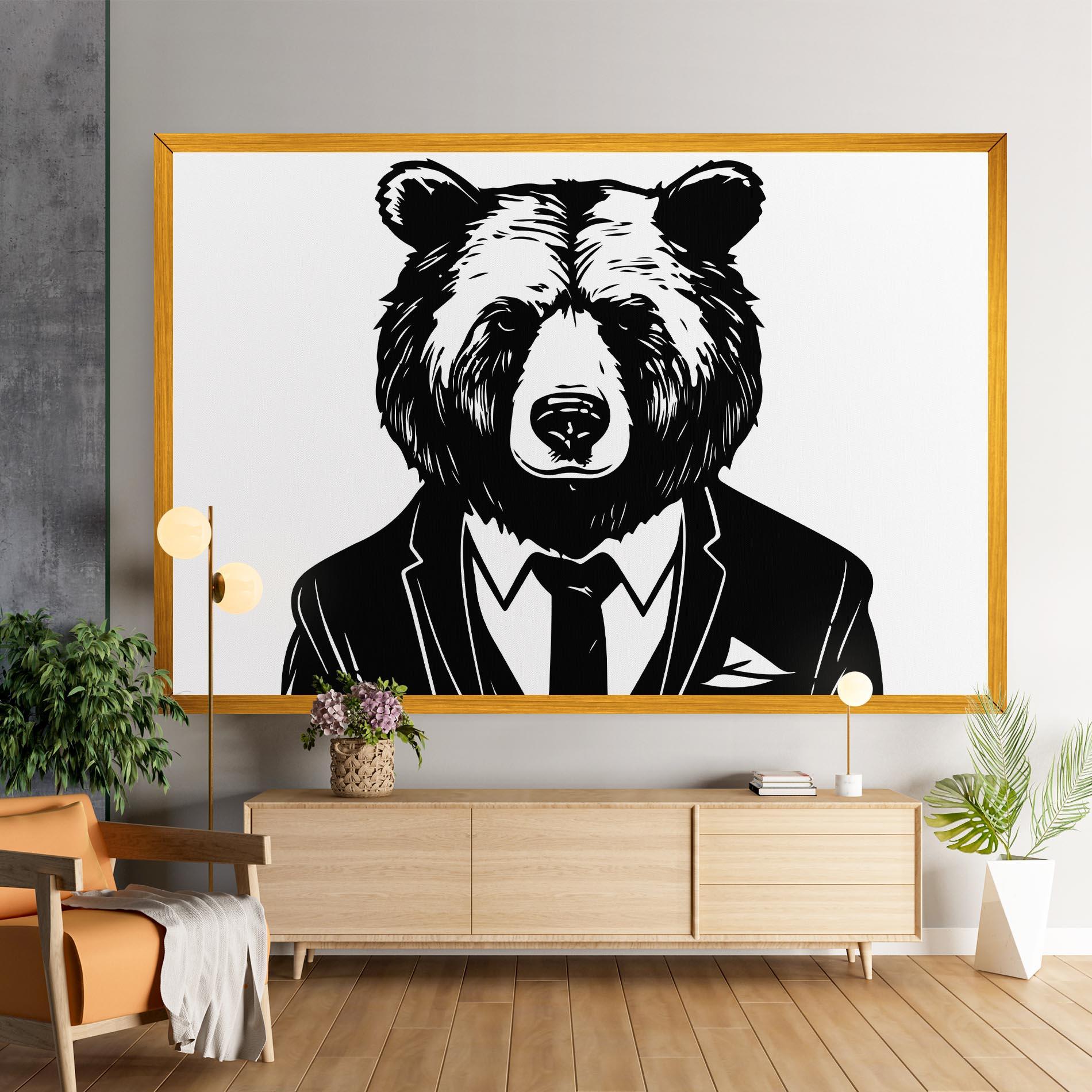 Leinwandbild Business Bear mockup 9
