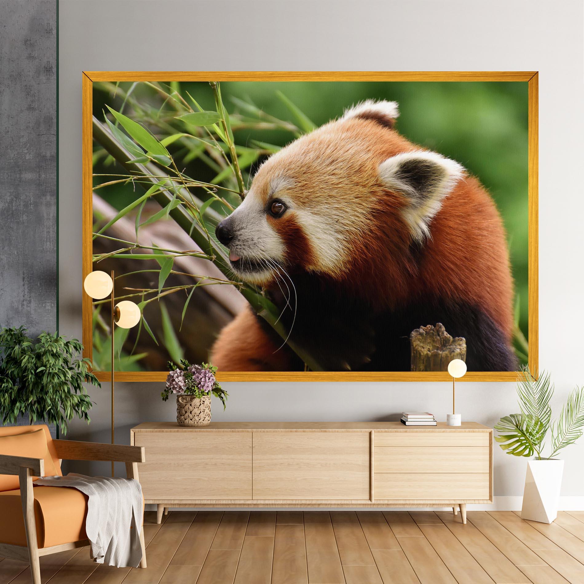 Leinwandbild Cute Red Panda mockup 9